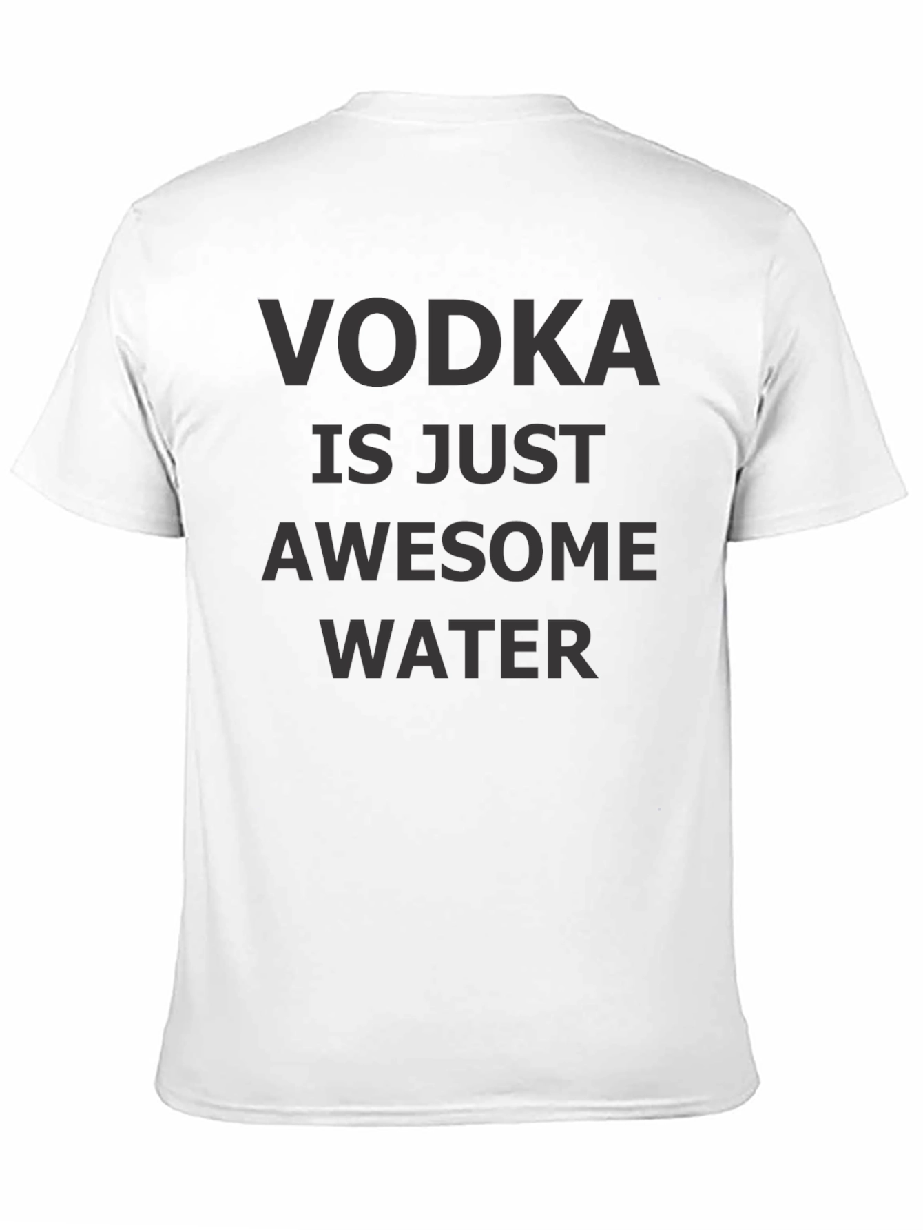 Black Vodka is Just Awesome Water T-Shirt view 11