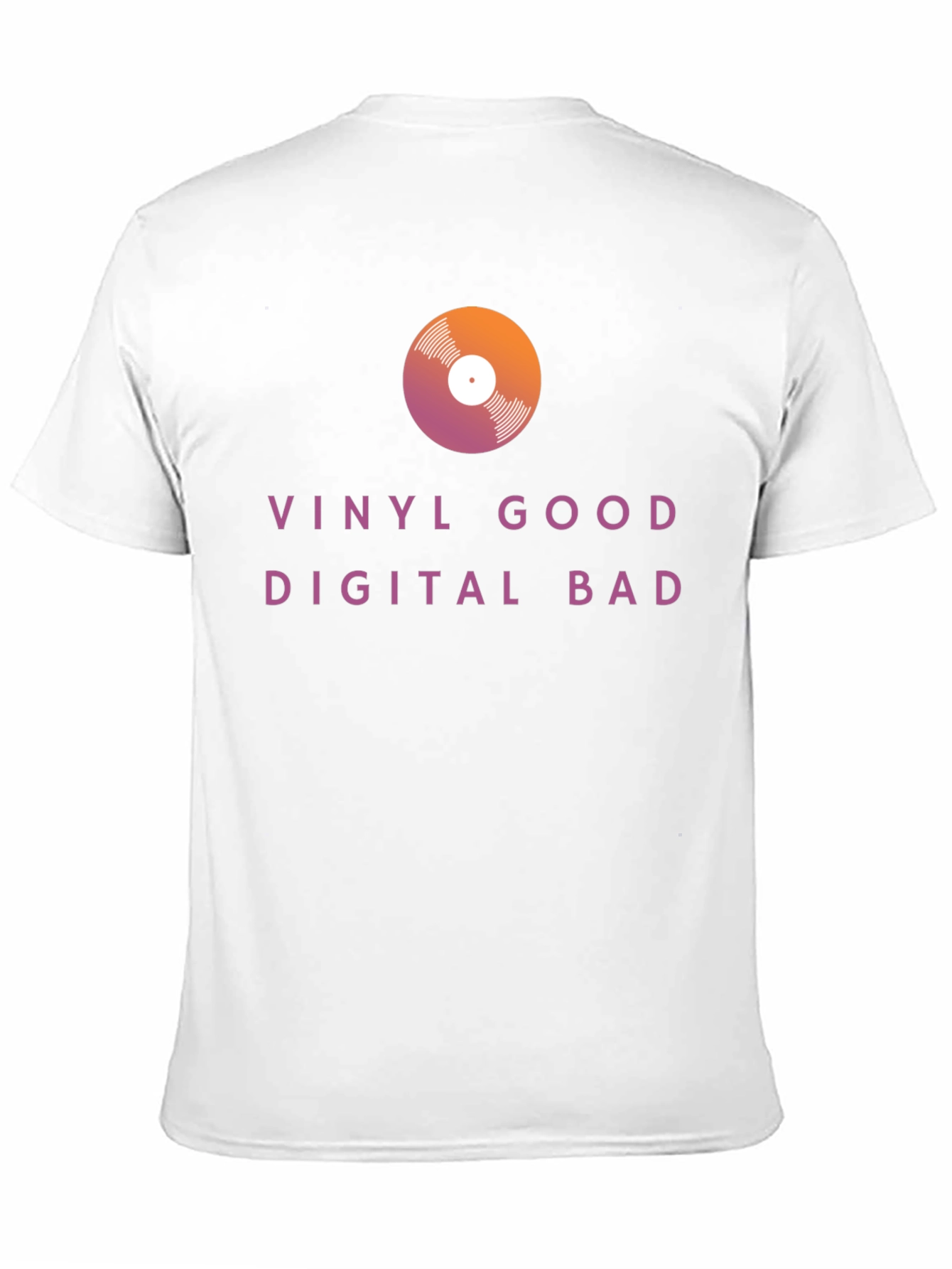 Black Vinyl Good Digital Bad Graphic Tee view 11