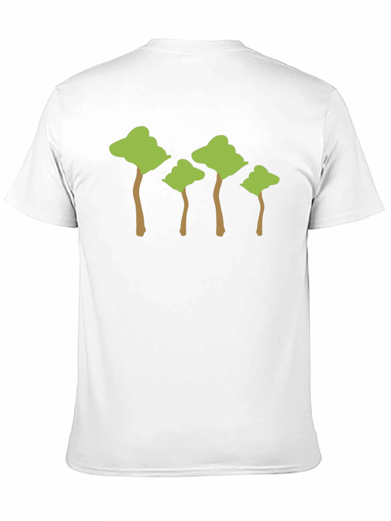 Black Nature Inspired Trees Black T-Shirt view 11