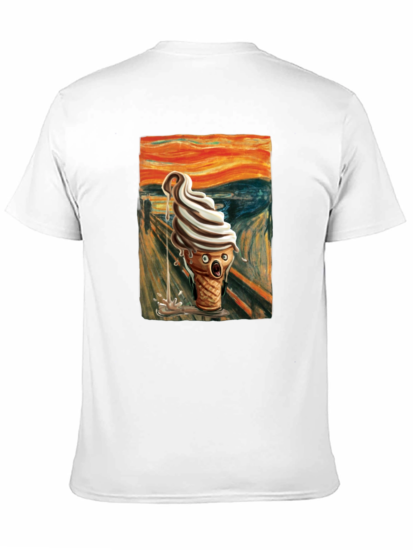 Black Scream Ice Cream T-Shirt - Art Inspired Tee view 11