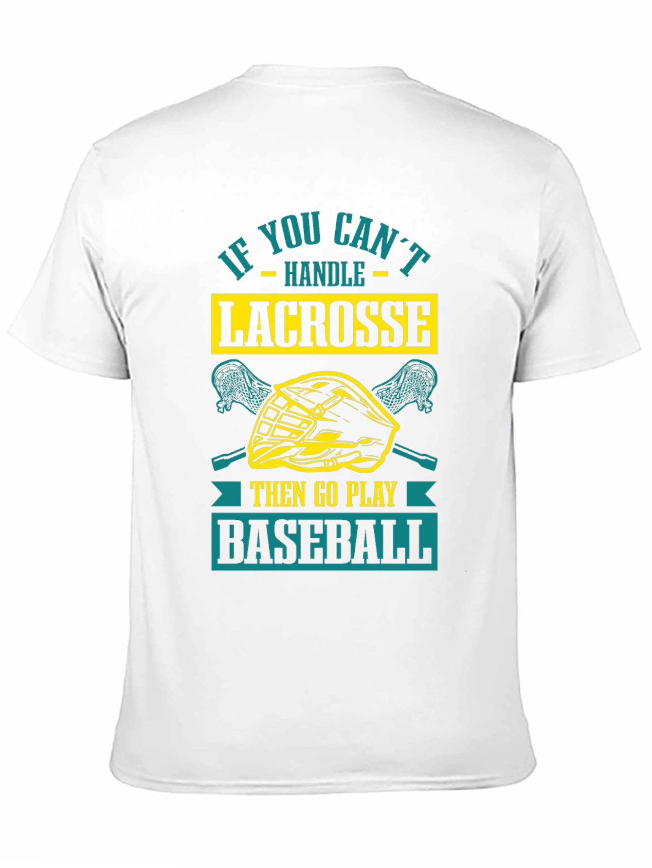 Black Lacrosse vs. Baseball Graphic Tee view 11