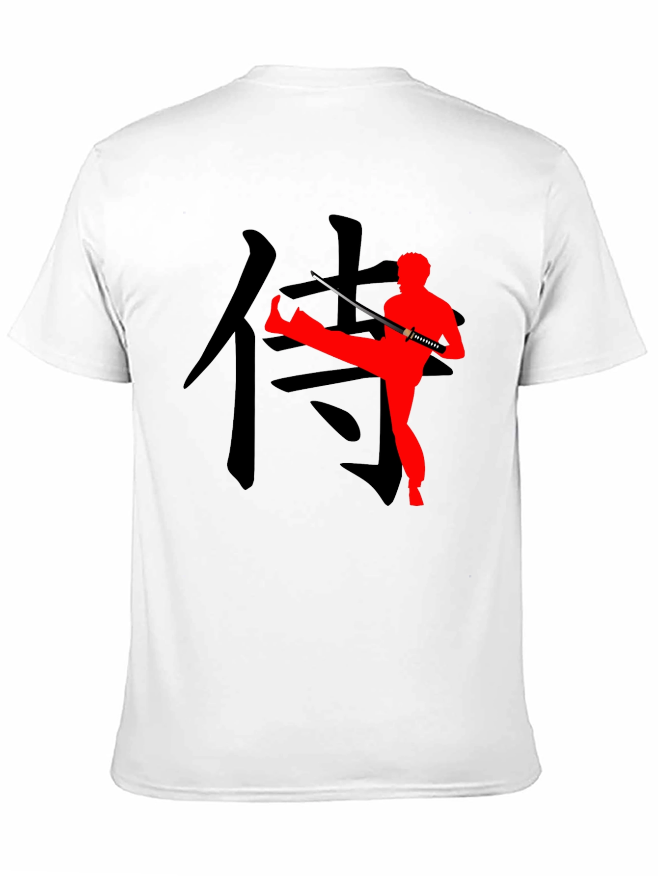 Black Samurai Warrior Graphic Tee view 11