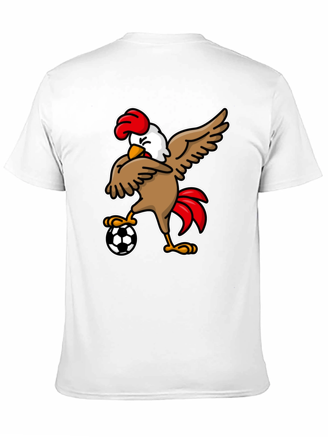 Black Chicken Soccer T-Shirt - Black view 11
