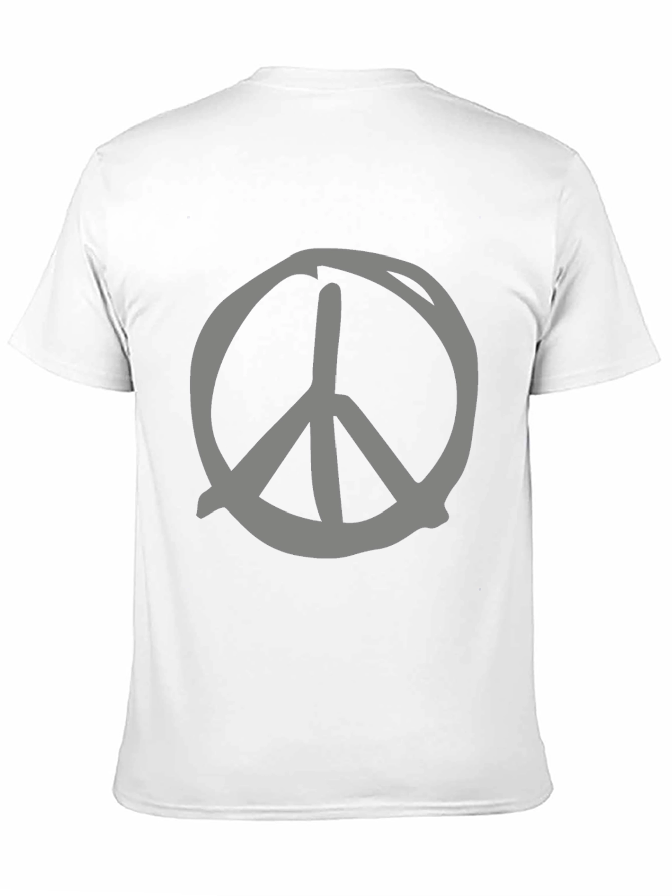 Black Peace Sign T-Shirt - Casual Comfort view 11