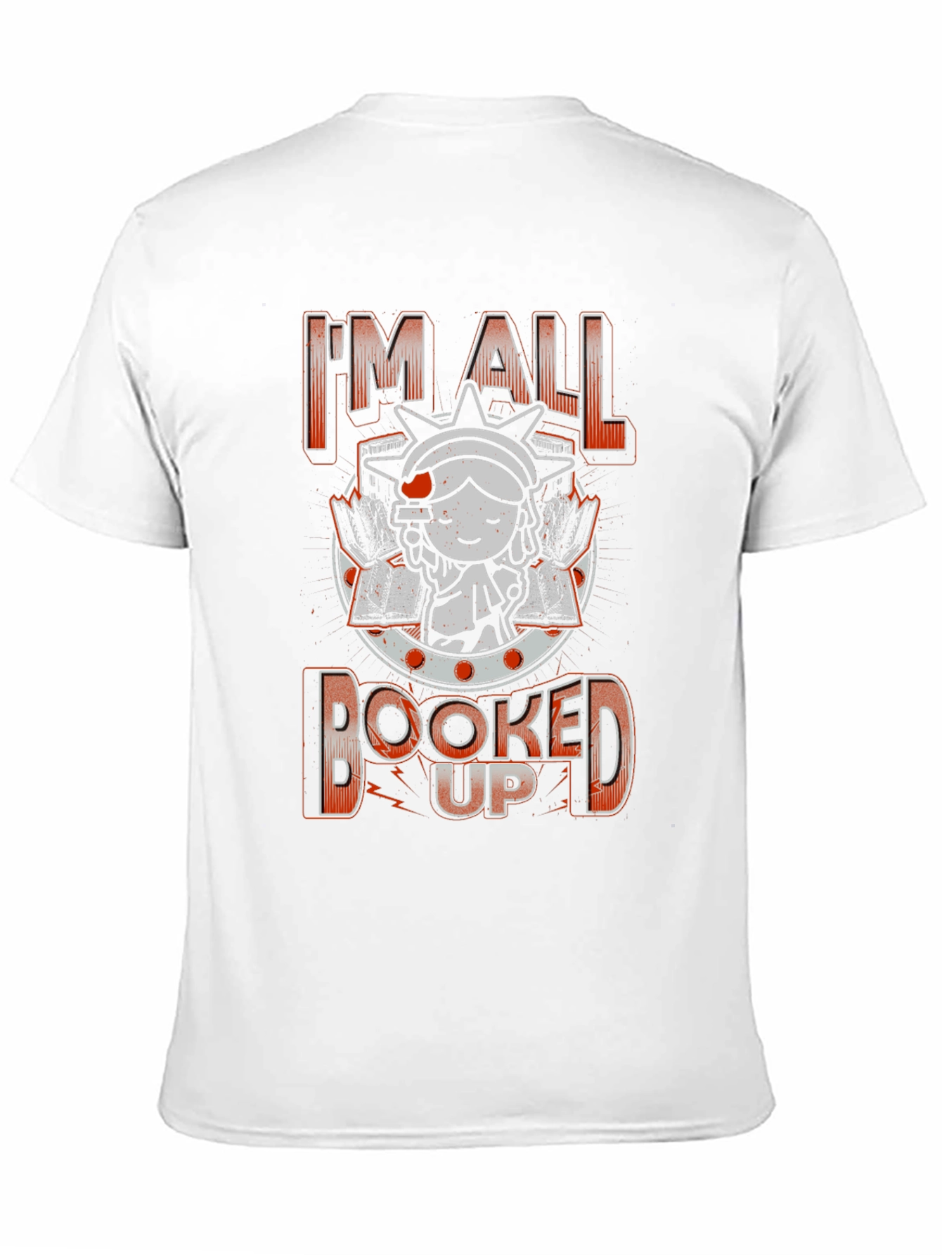 Black I'm All Booked Up T-Shirt - Book Lover Tee view 11