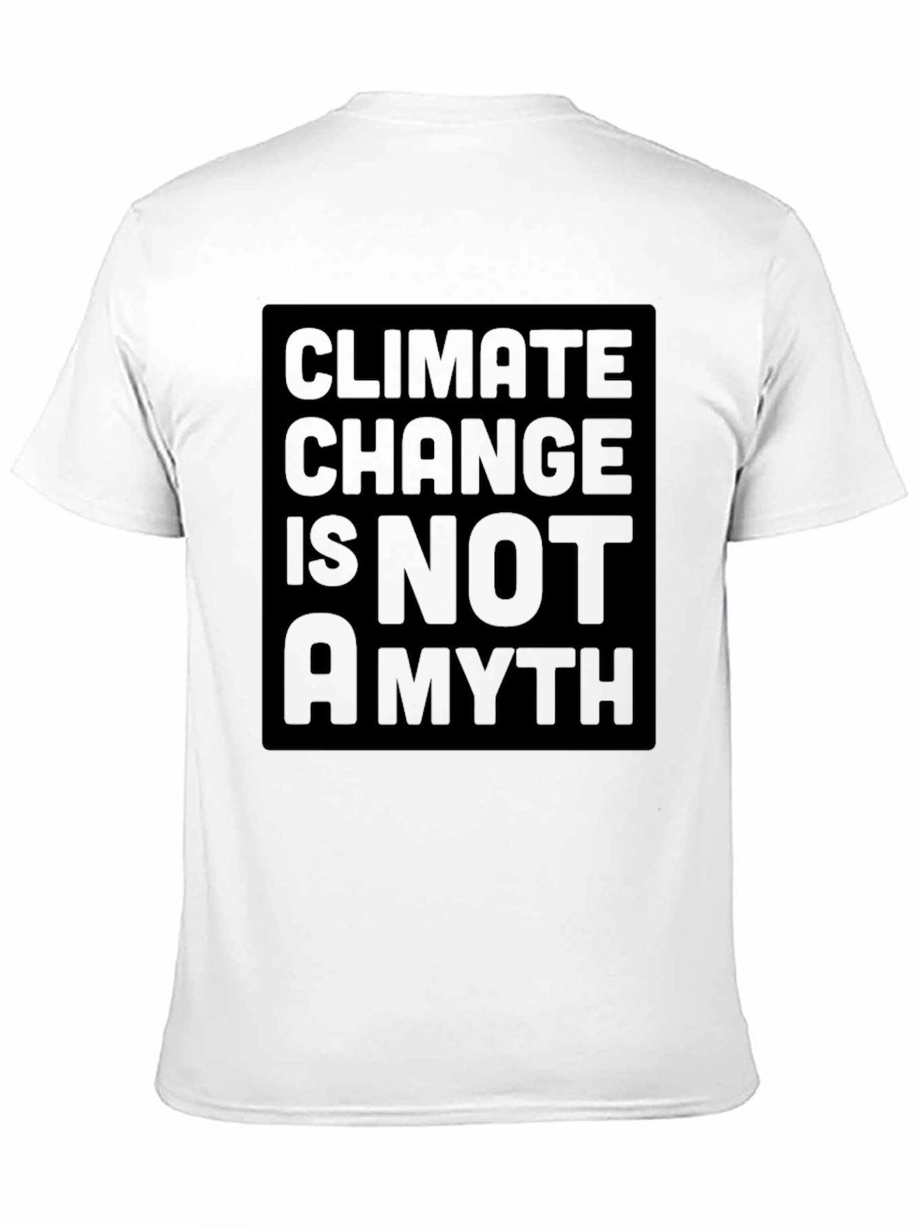 Black Climate Change Is Not A Myth Black Graphic Tee view 11