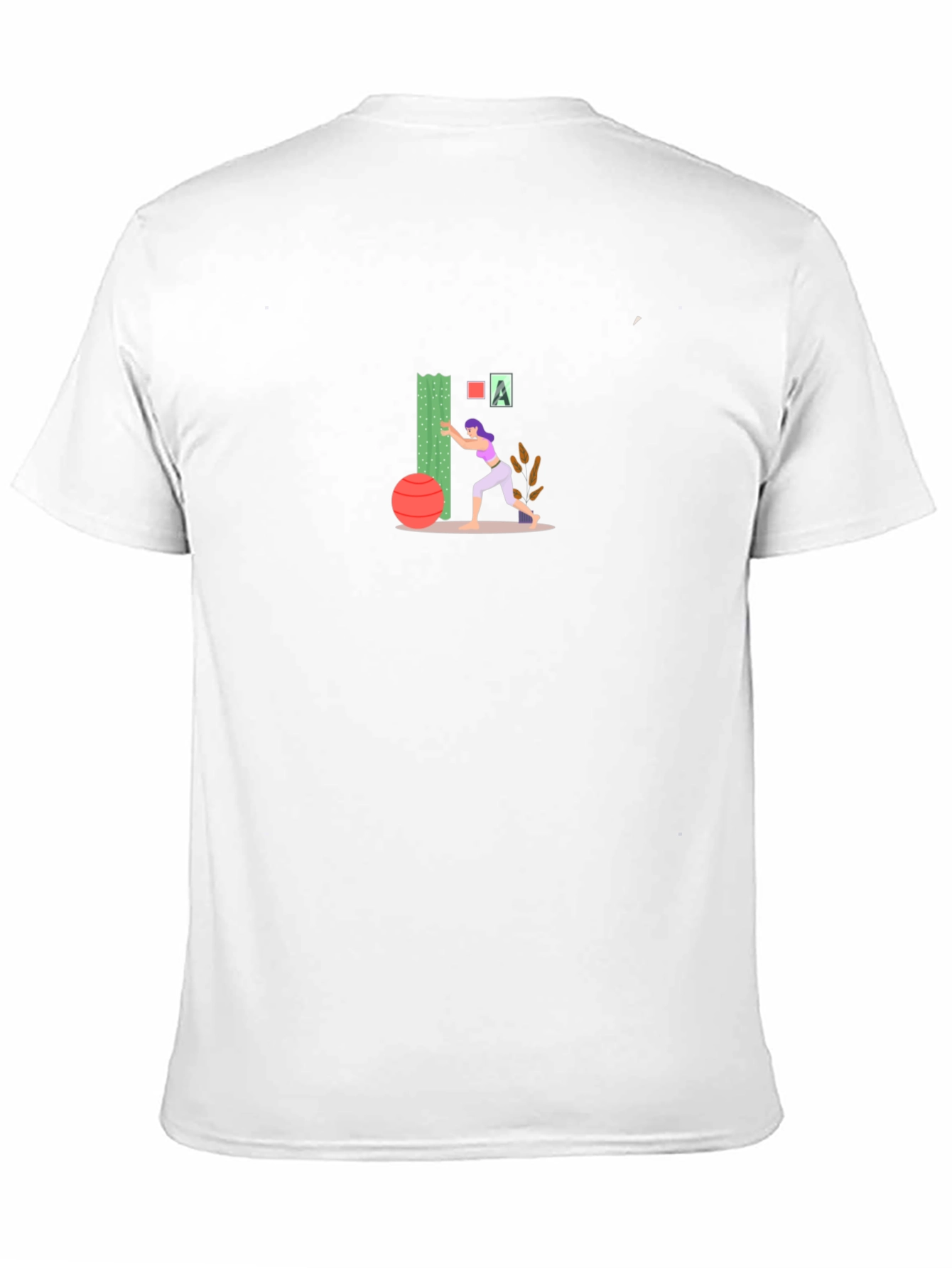 Black Workout Graphic Tee - Black Cotton Blend view 11