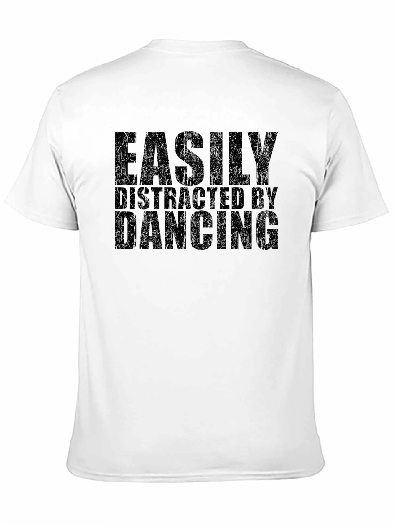 Black Easily Distracted By Dancing T-Shirt view 11