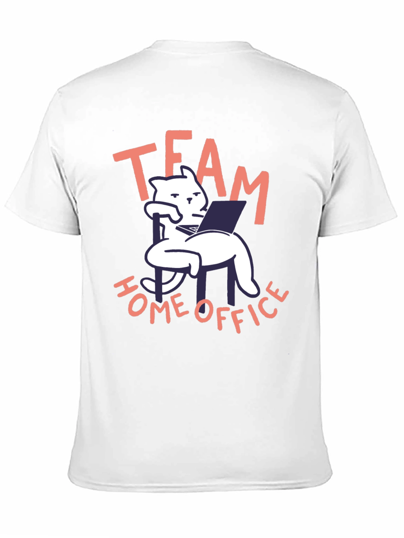 Black Team Home Office Black Cat T-Shirt view 11