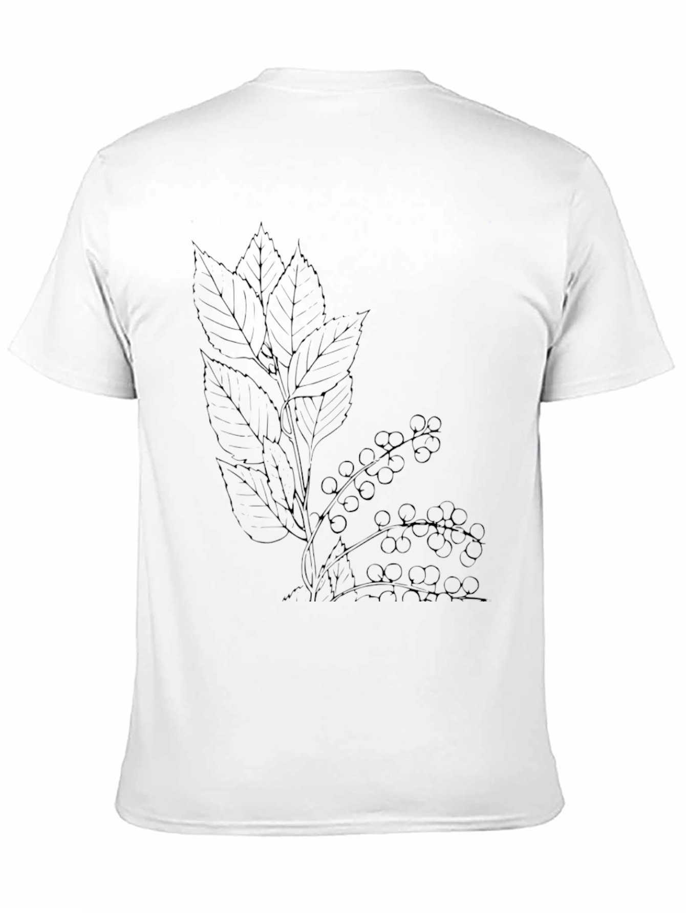 Black Botanical Black T-Shirt view 11