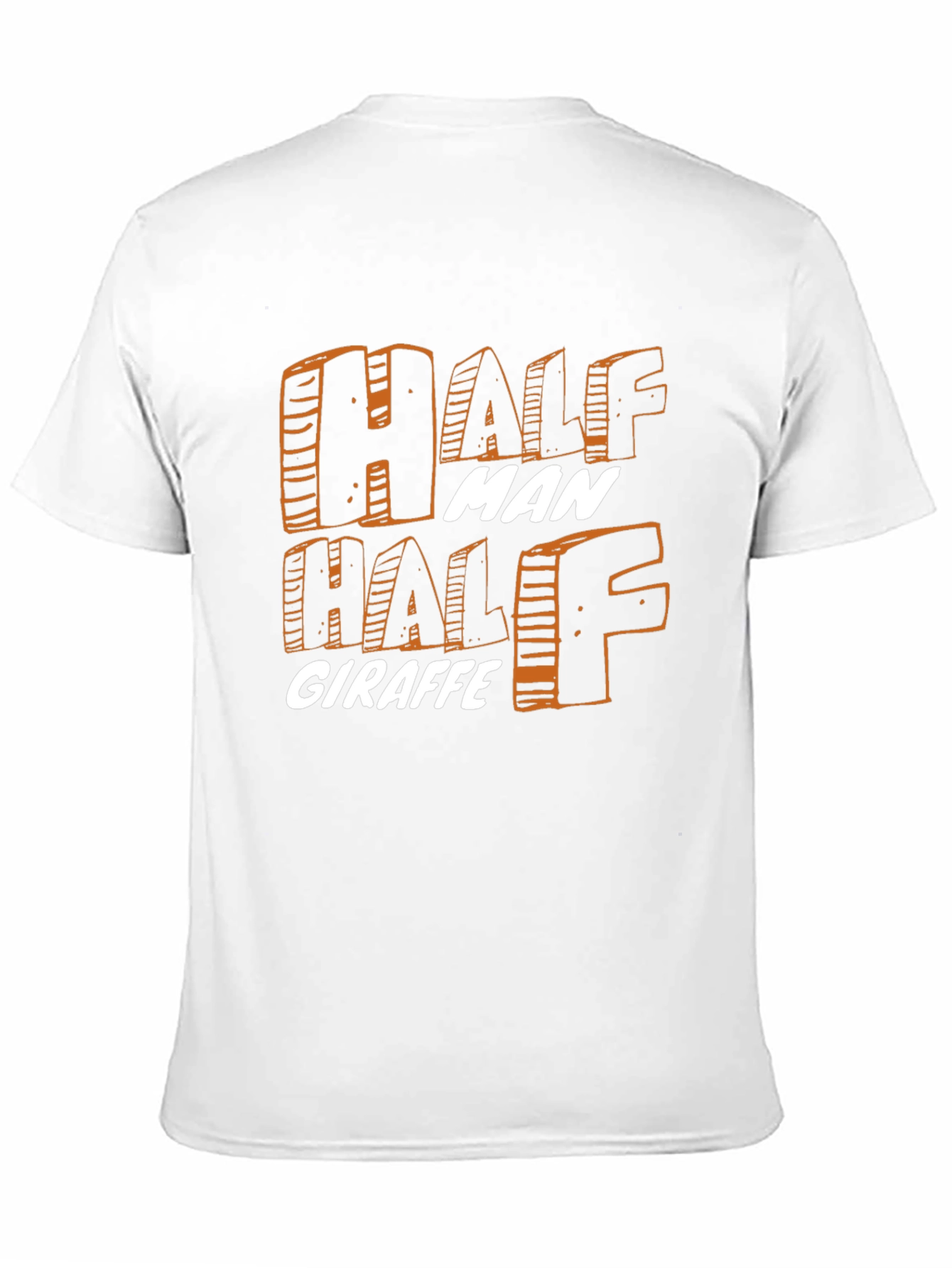 Black Half Man Half Giraffe Graphic T-Shirt view 11