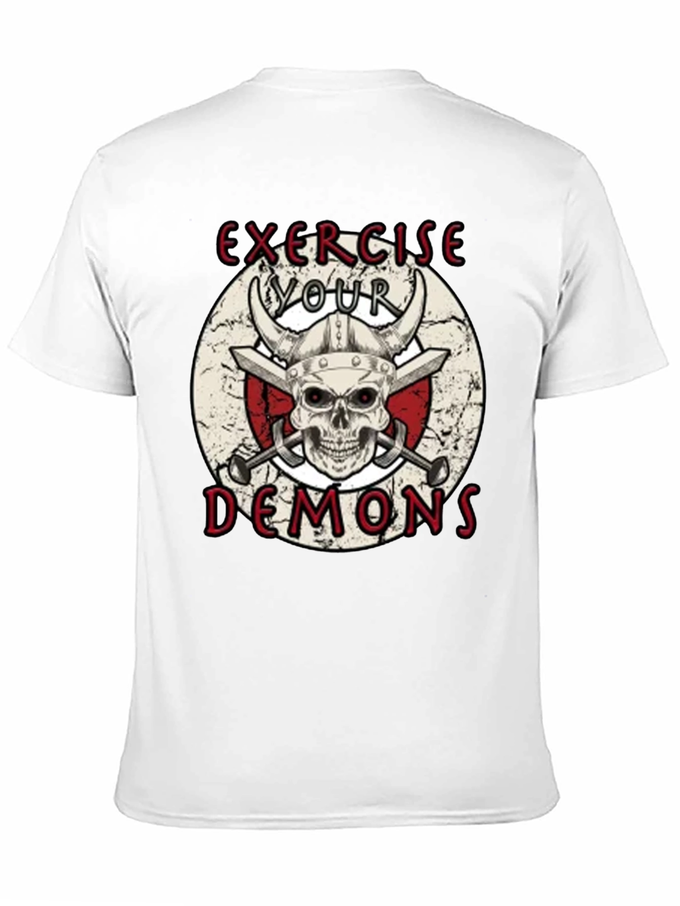 Black Exercise Your Demons Graphic T-Shirt view 11