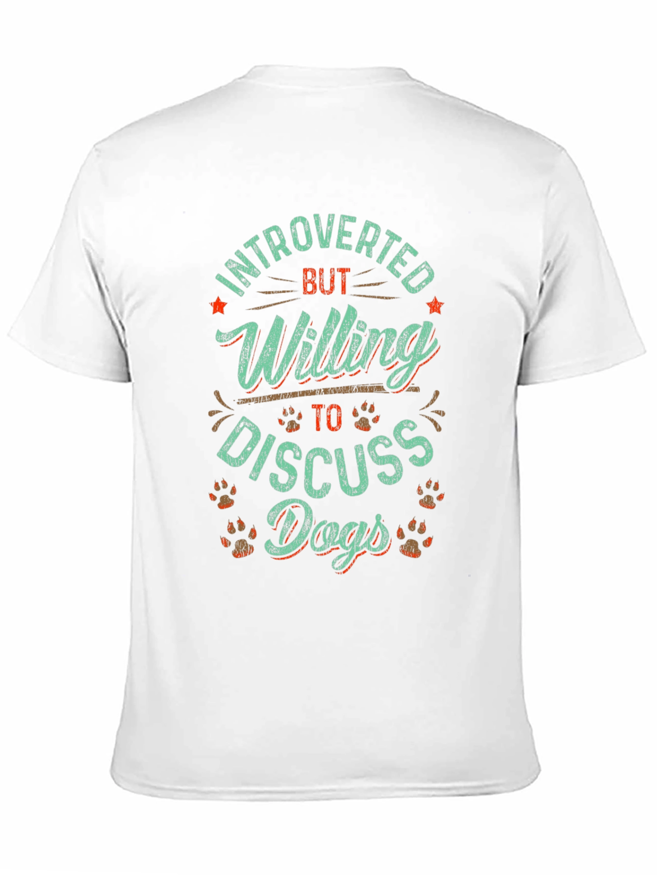 Black Introverted Dog Lover Graphic Tee - Unisex Black T-Shirt view 11