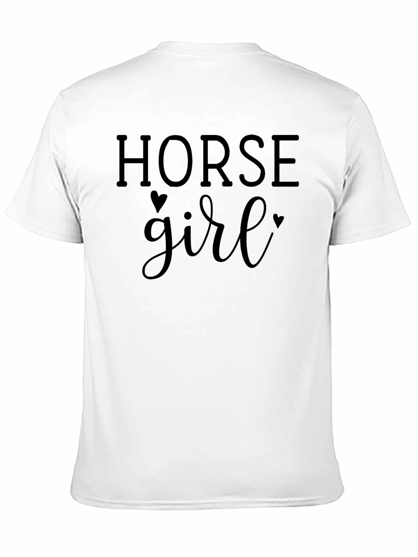 Black Horse Girl T-Shirt - Equestrian Lover Tee view 11