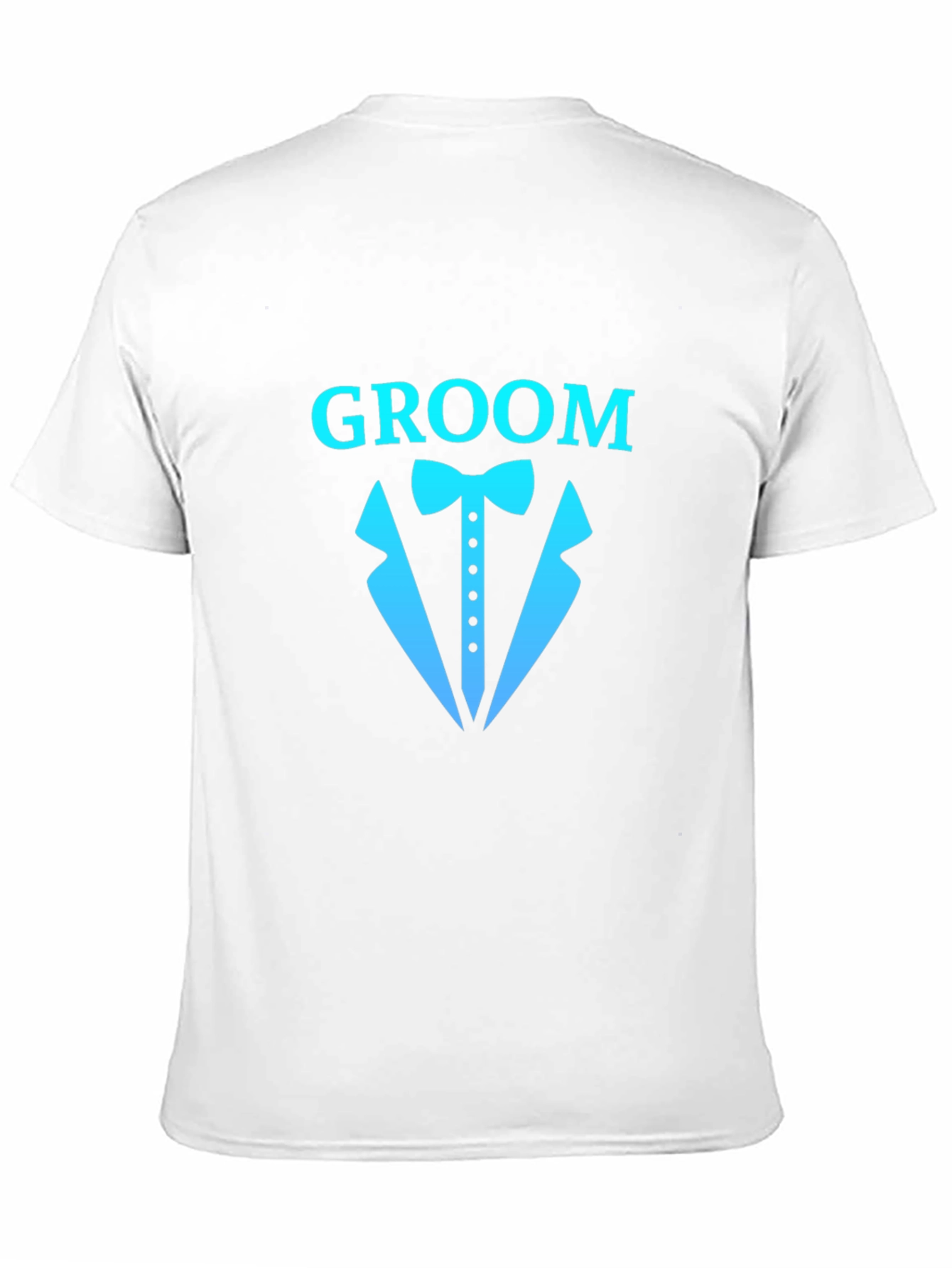 Black Groom Tuxedo Graphic T-Shirt - Wedding Party Tee view 11