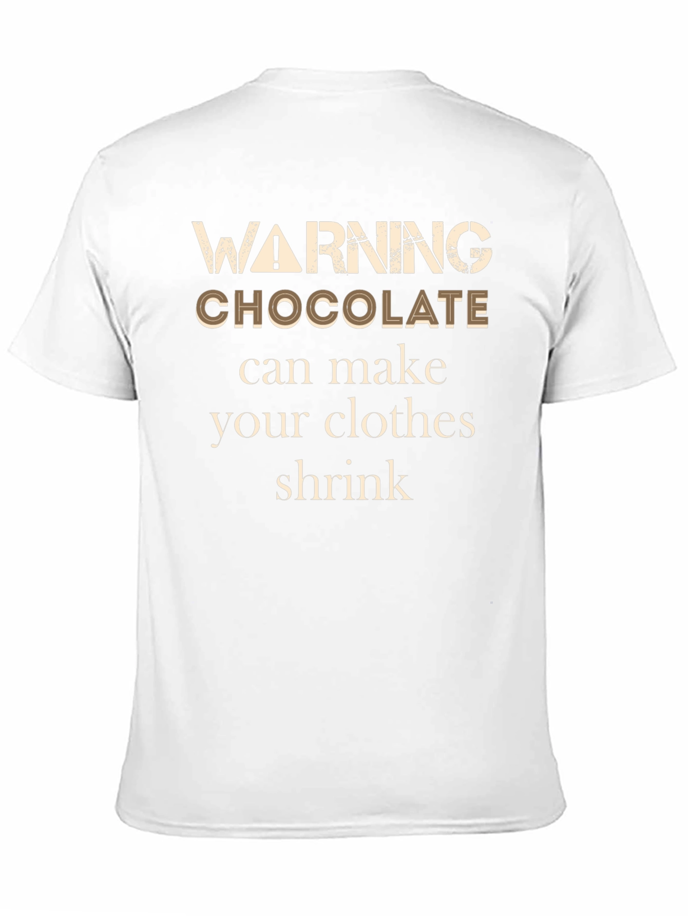 Black Funny Chocolate Warning T-Shirt view 11