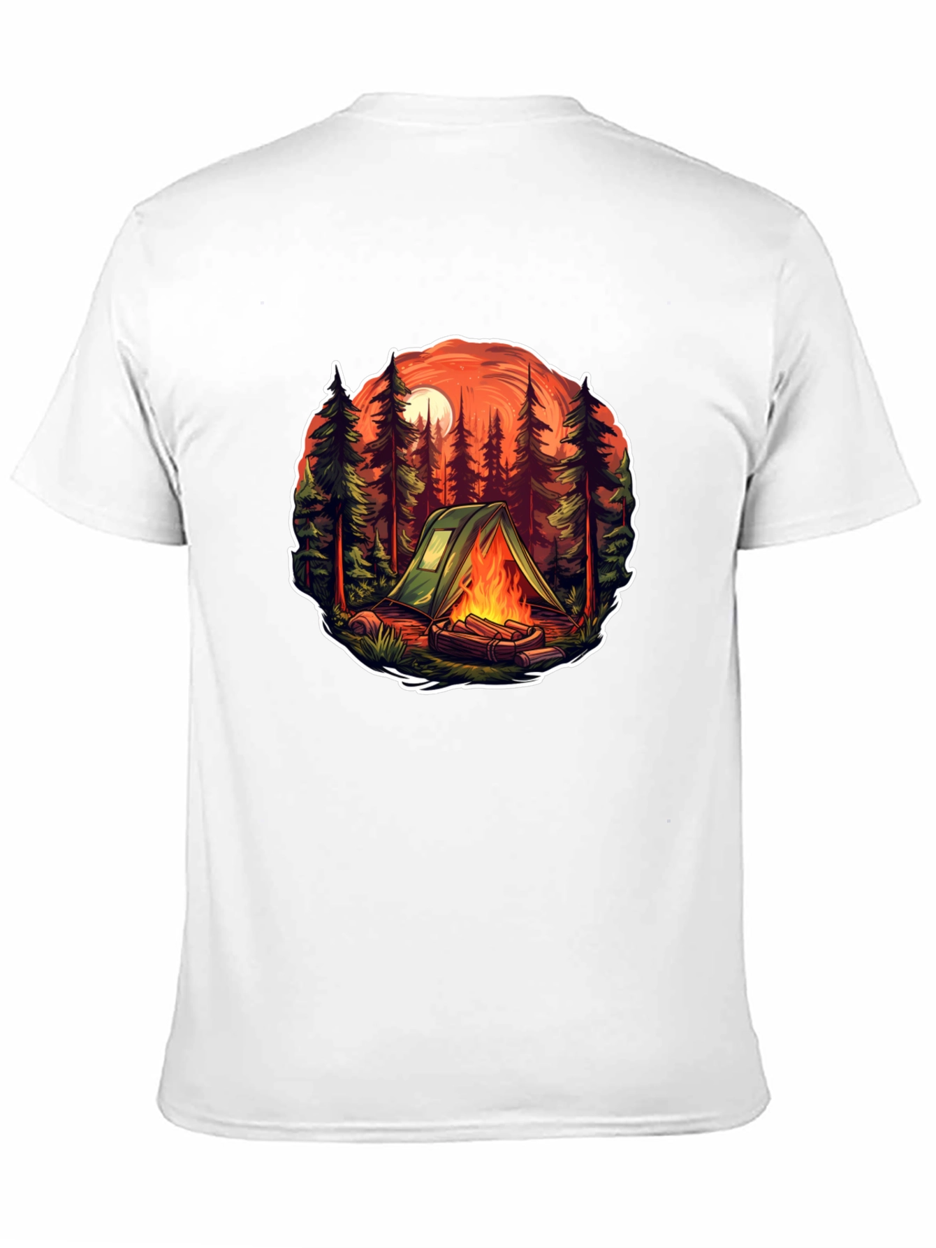 Black Camping Trip Graphic T-Shirt view 11
