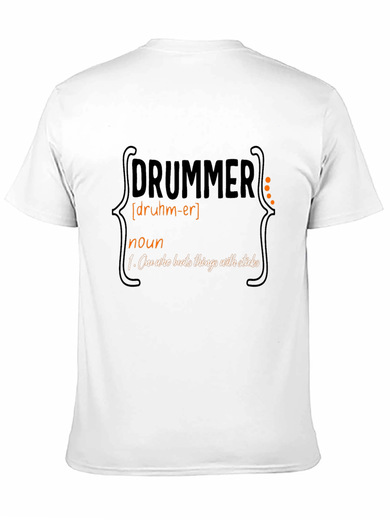 Black Drummer Definition Graphic Tee - Black view 11