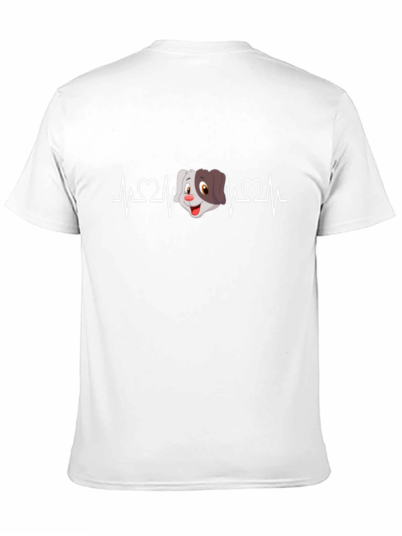 Black Dog Heartbeat T-Shirt - Cute Cartoon Pet Tee view 11