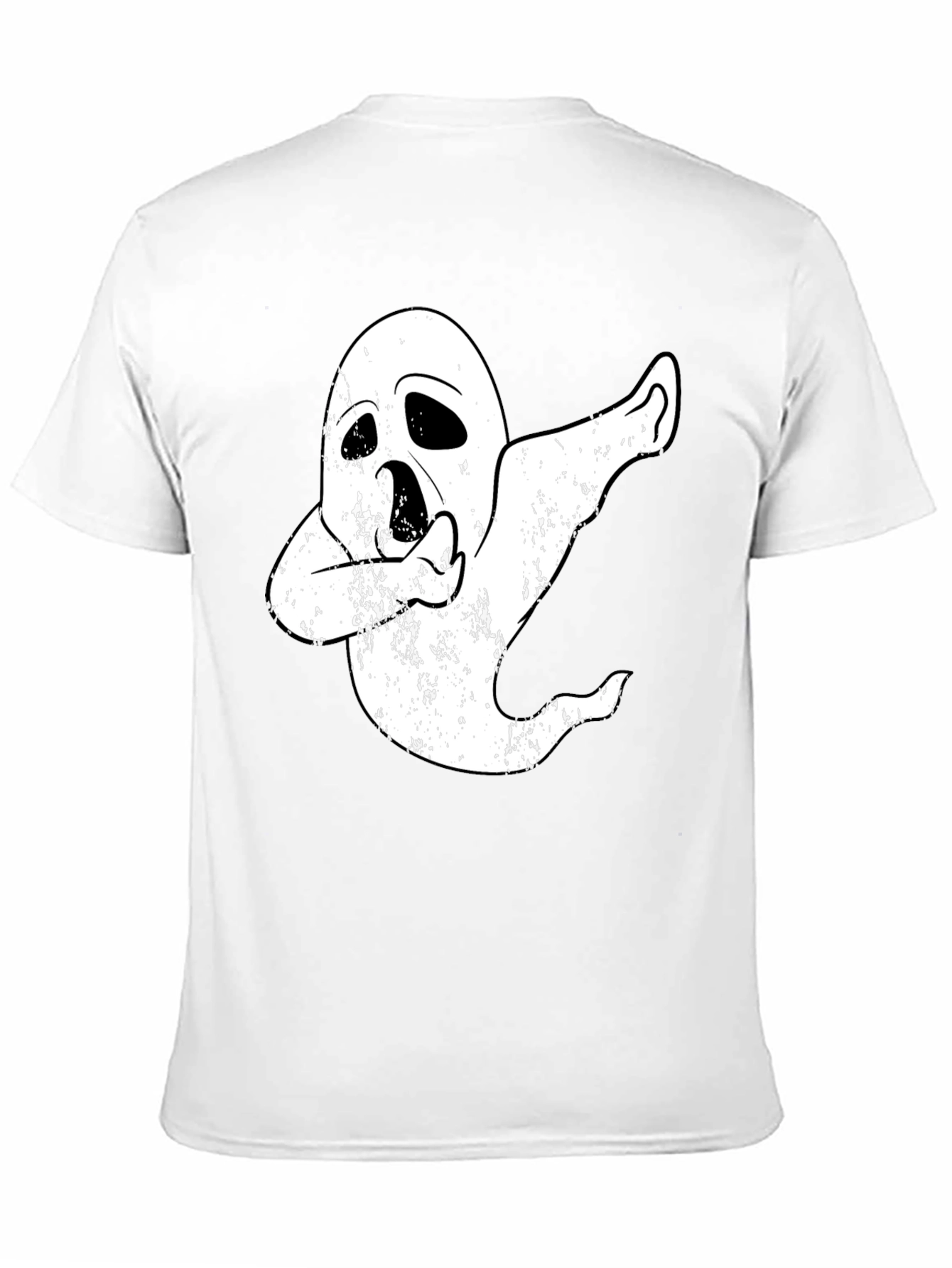 Black Dabbing Ghost T-Shirt - Halloween Costume Tee view 11