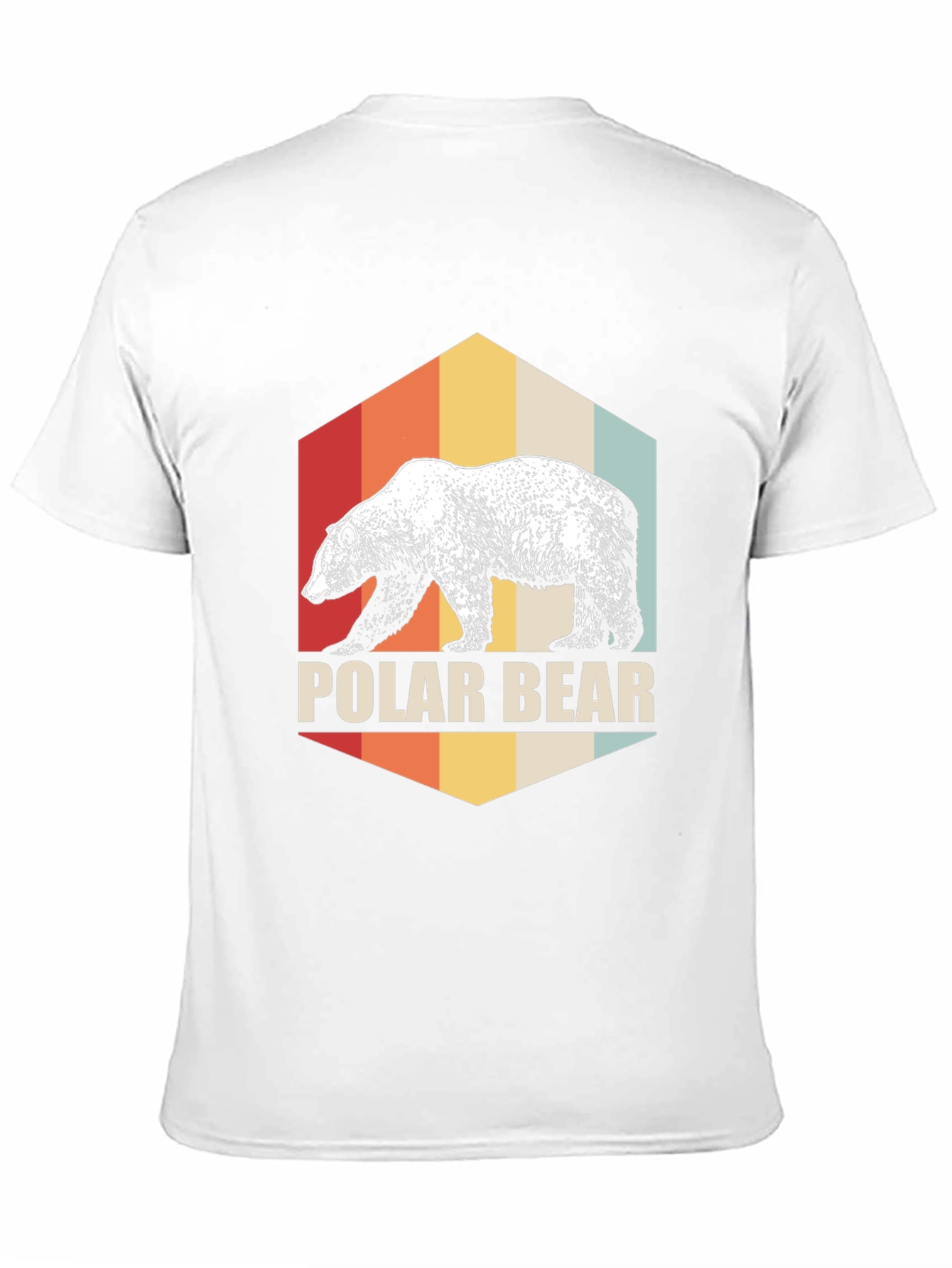 Black Retro Polar Bear Graphic T-Shirt - Classic Black Tee view 11