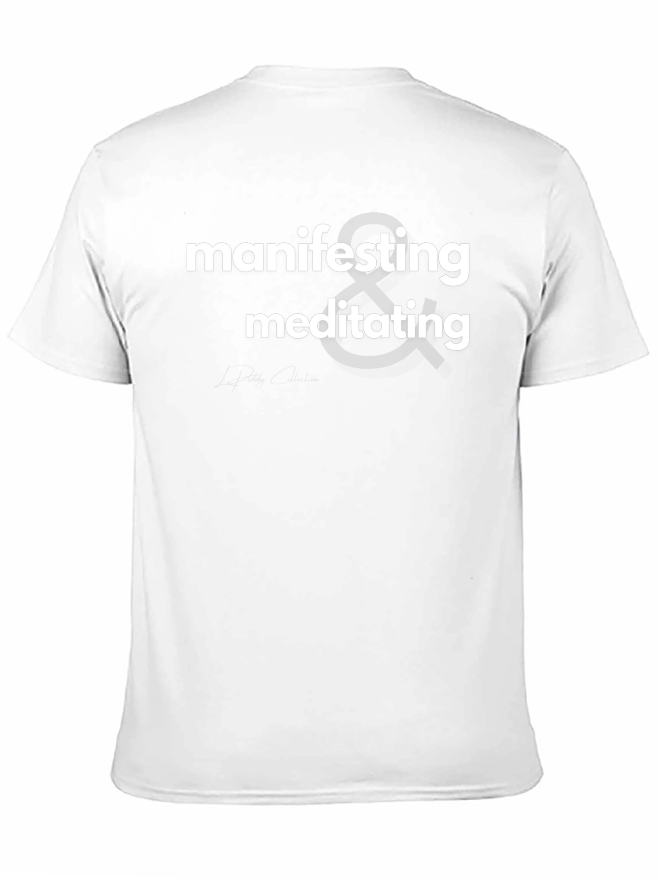 Black Manifesting & Meditating Black Graphic Tee view 11
