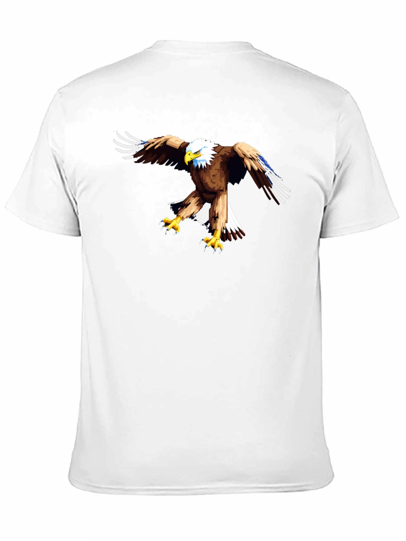 Black Eagle Graphic Black T-Shirt - Men's Casual Tee view 11