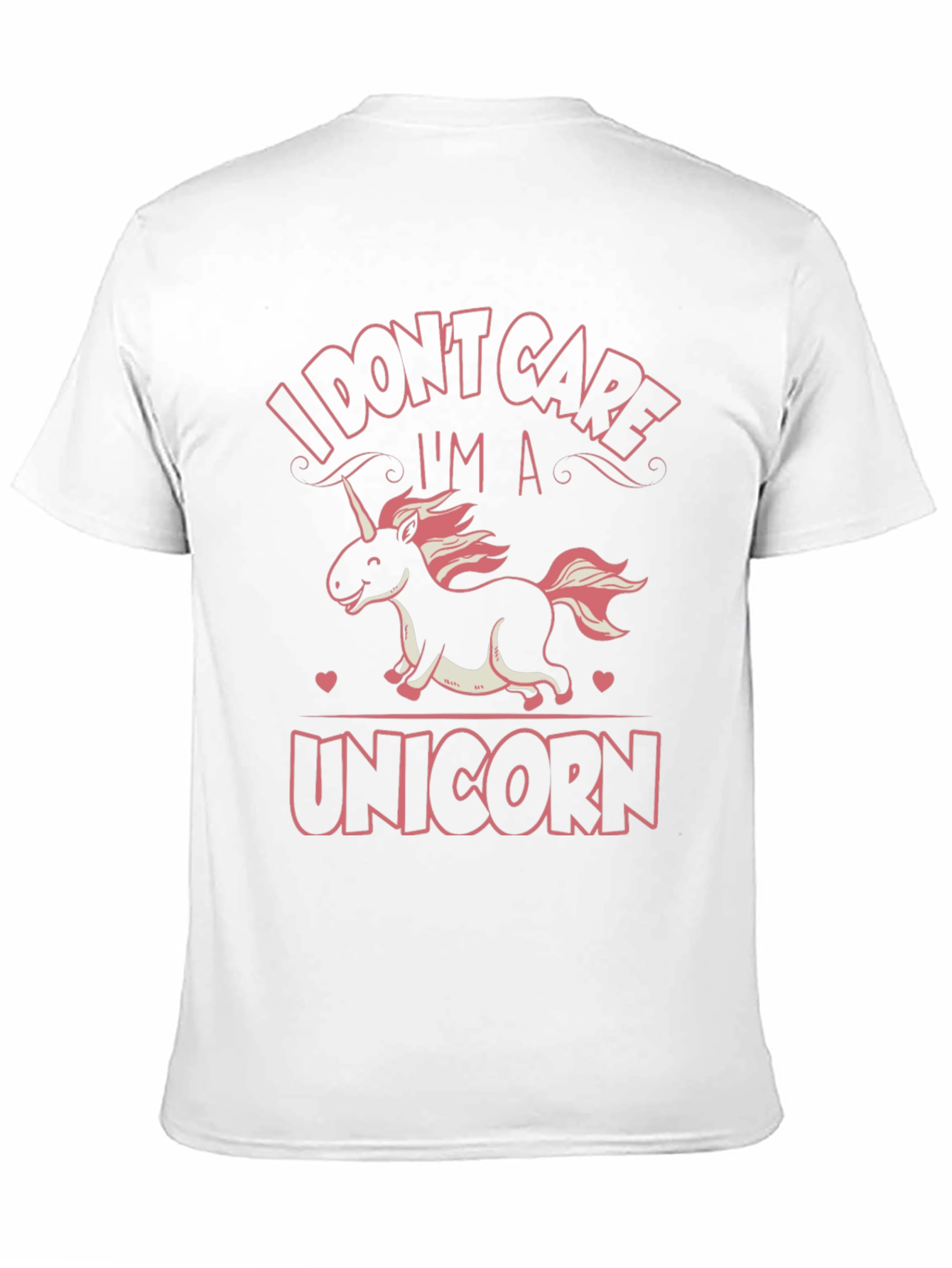 Black I Don't Care I'm A Unicorn T-Shirt view 11