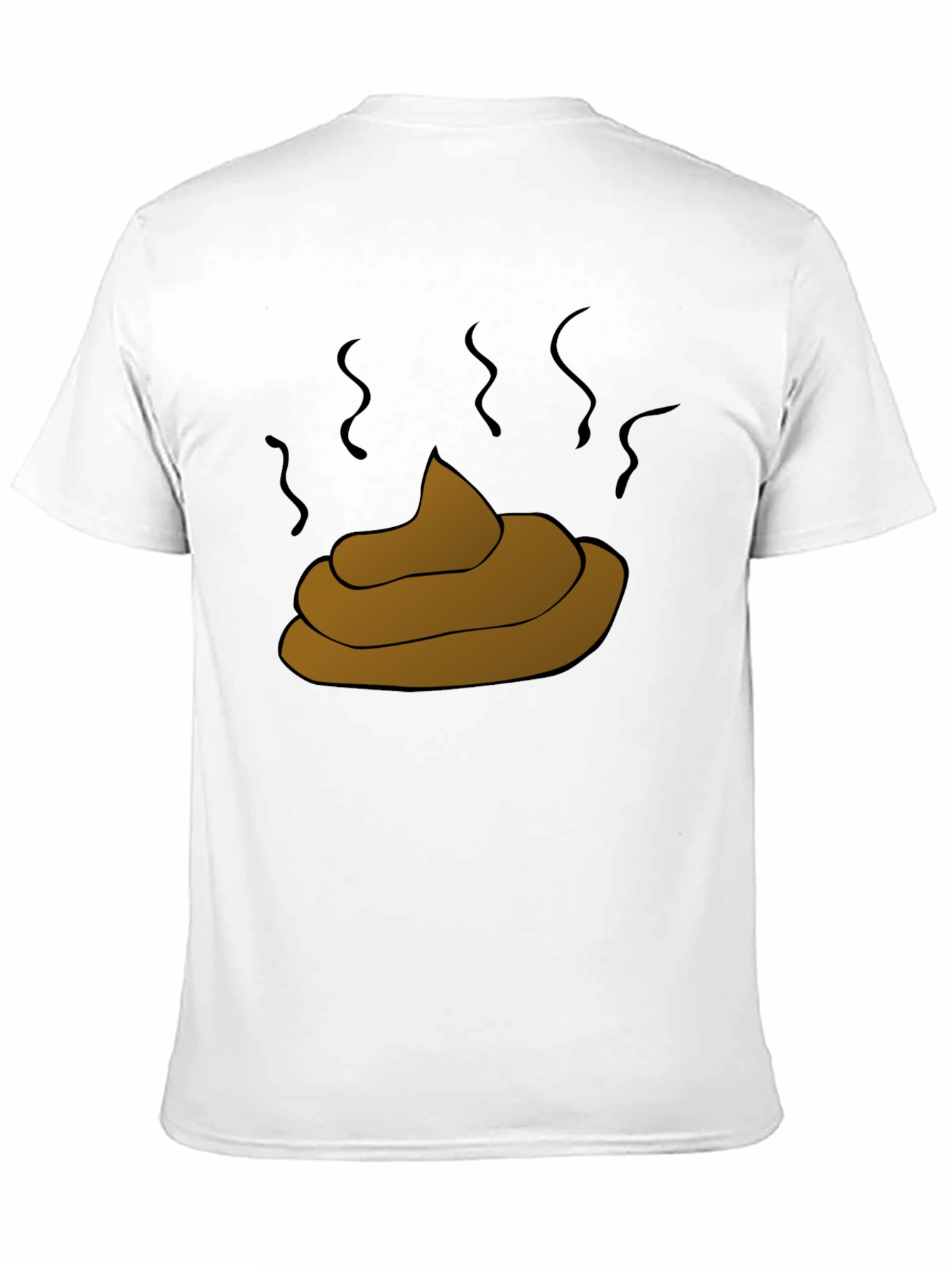 Black Poop Emoji Graphic Black T-Shirt view 11