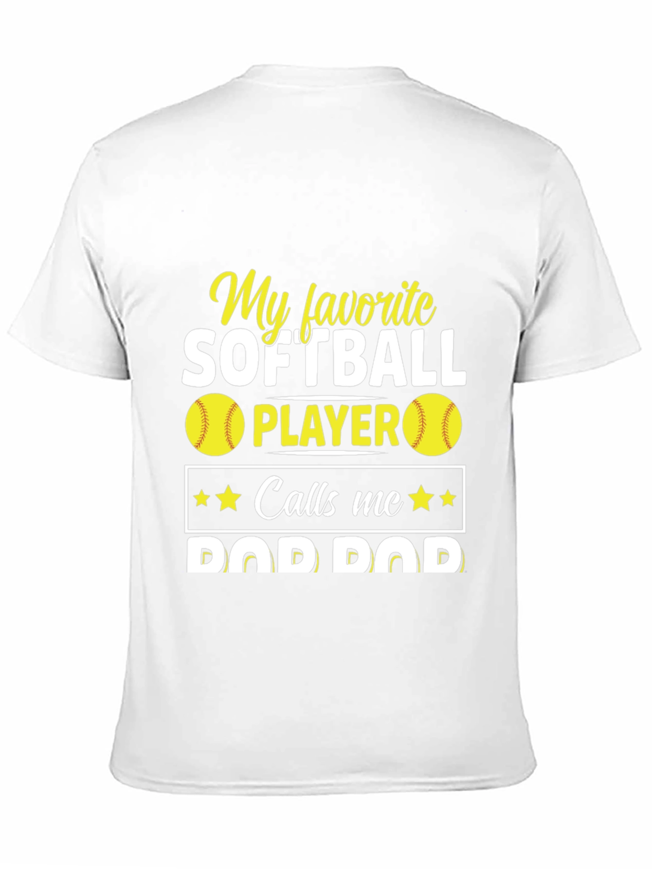 Black My Favorite Softball Player Calls Me Dad T-Shirt view 11