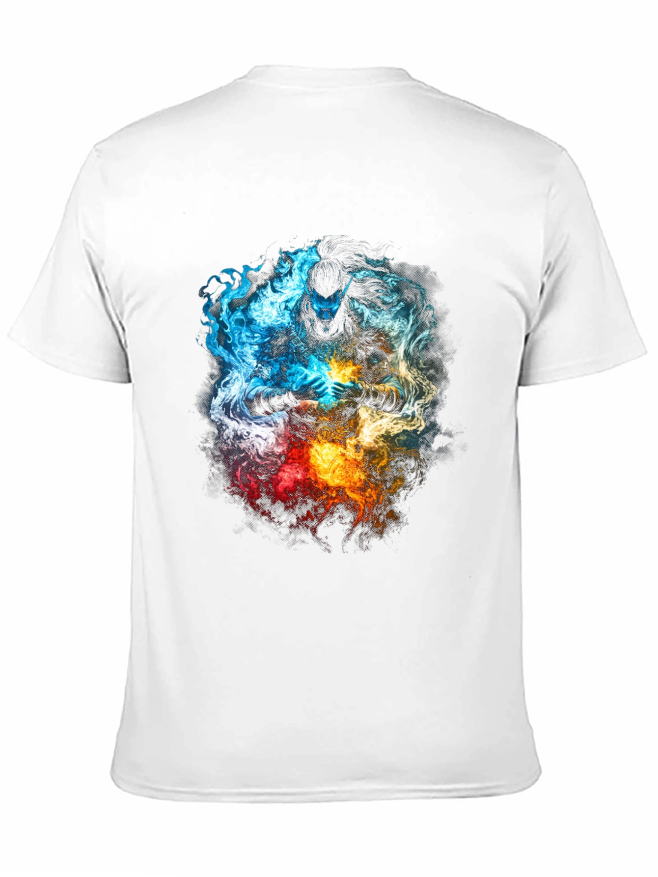 Black Elemental Warrior Graphic T-Shirt view 11