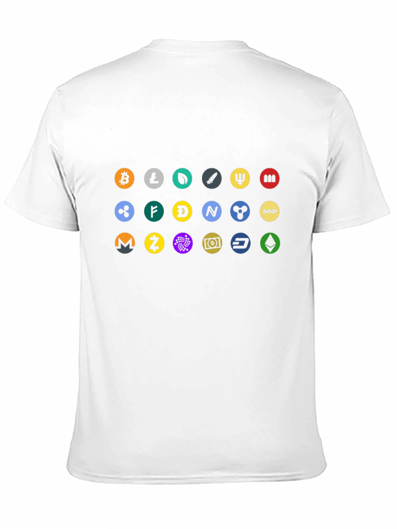 Black Crypto Currency Logo T-Shirt - Bitcoin, Ethereum, Litecoin view 11