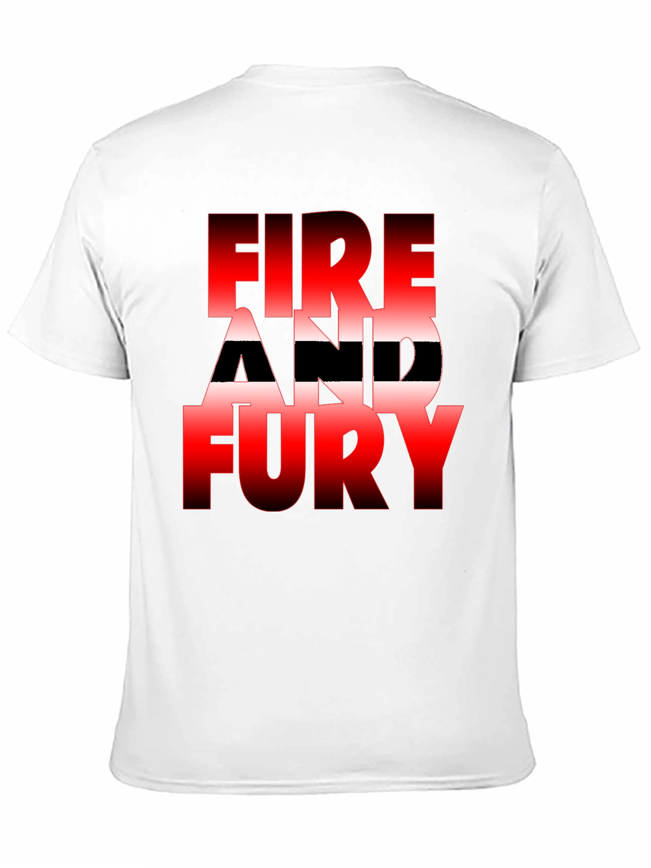 Black Fire and Fury Graphic Tee - Bold Statement Shirt view 11