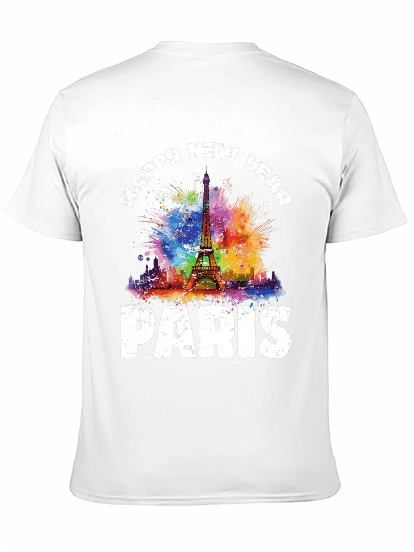 Happy New Year Paris Graphic T-Shirt - 11