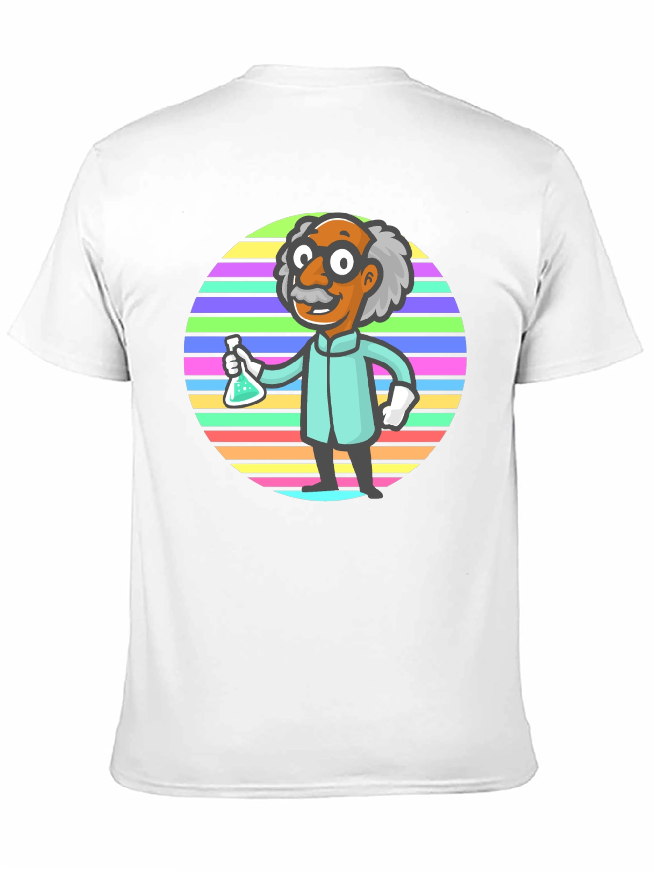 Black Scientist Graphic T-Shirt - Funky Retro Design view 11