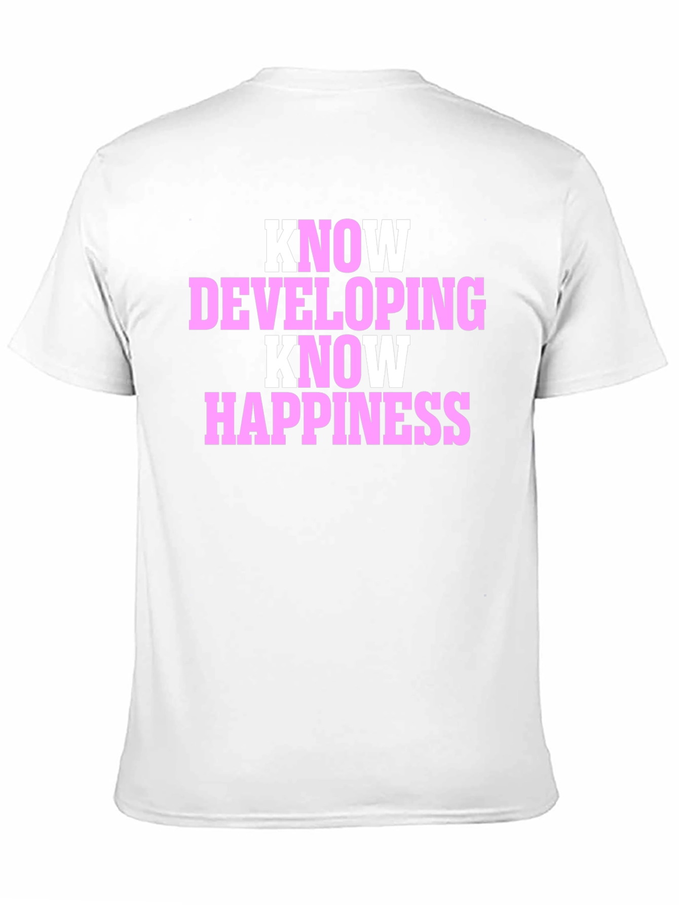 Black Know Developing Know Happiness Graphic T-Shirt view 11
