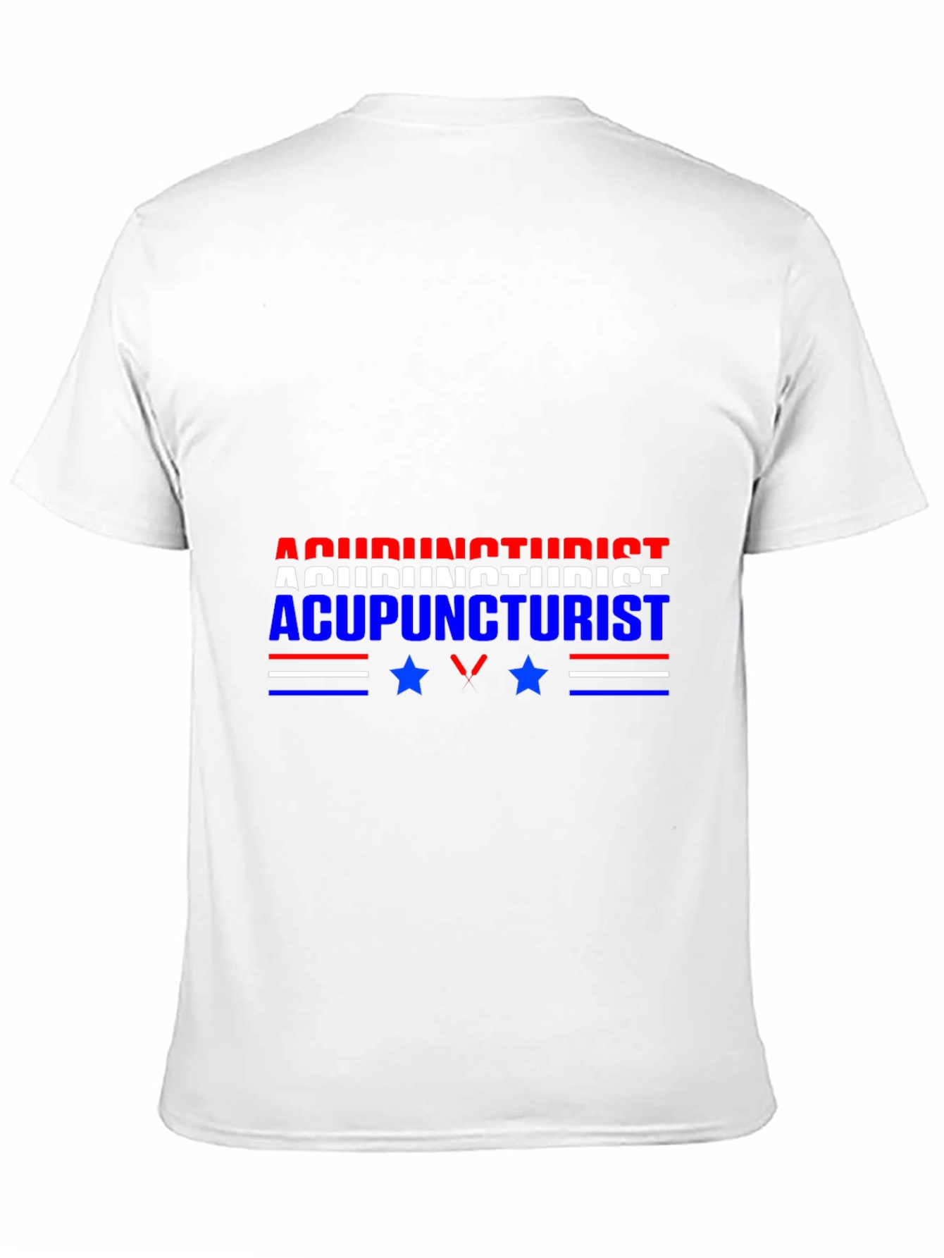 Black Acupuncturist Graphic Tee - Patriotic Design view 11