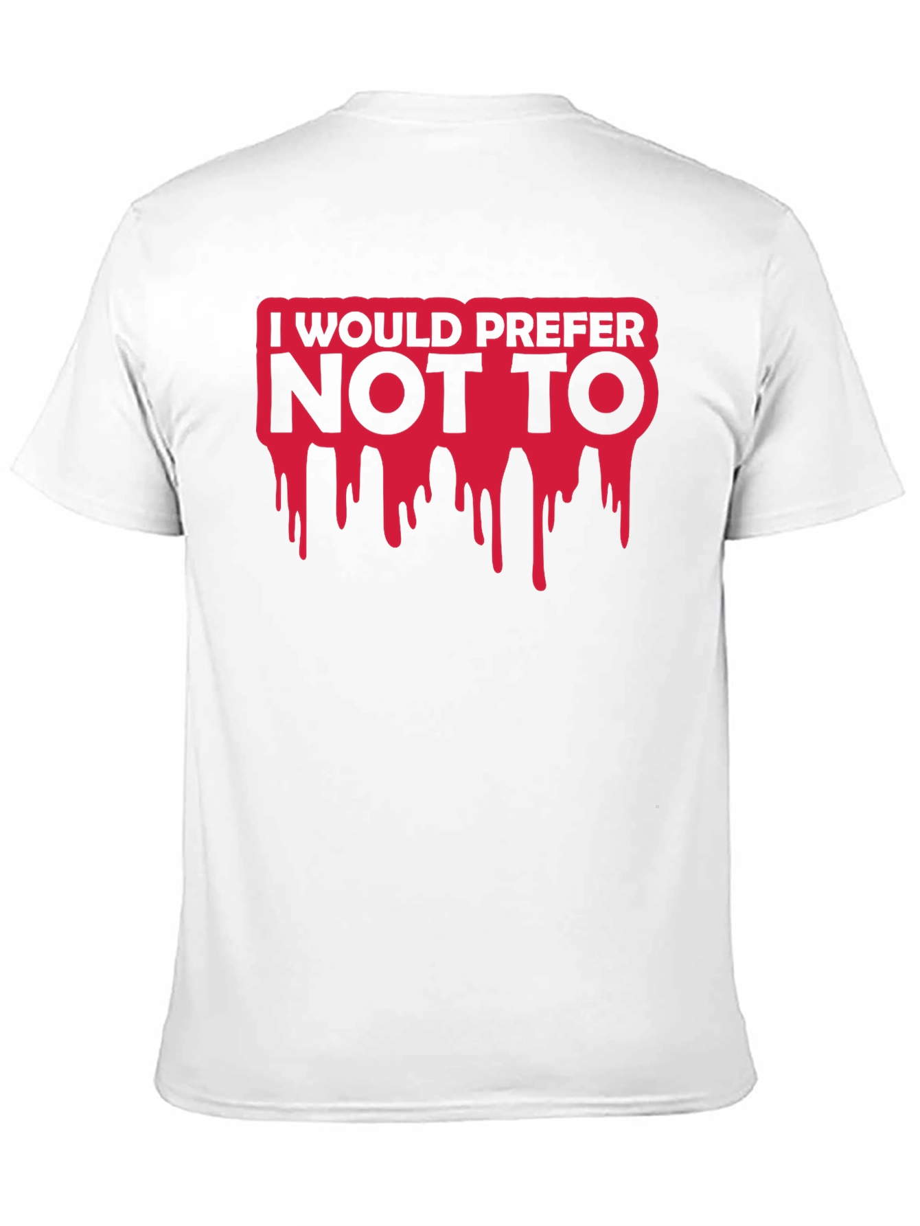 Black I Would Prefer Not To T-Shirt view 11