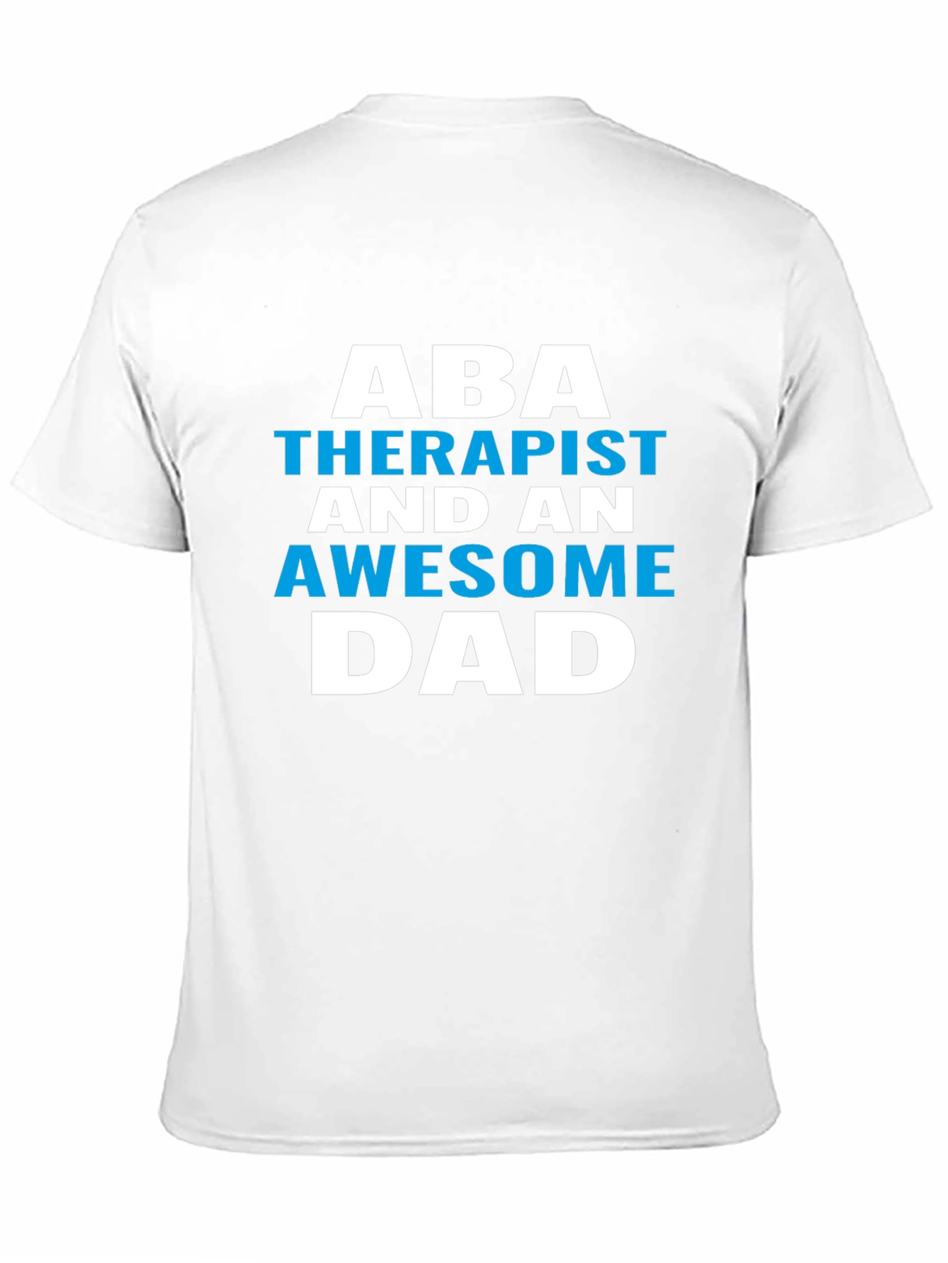 Black ABA Therapist Awesome Dad Graphic Tee view 11