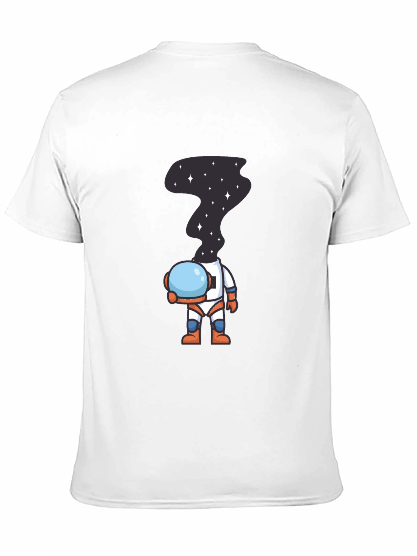 Black Astronaut Space Head T-Shirt - Unique Graphic Tee view 11