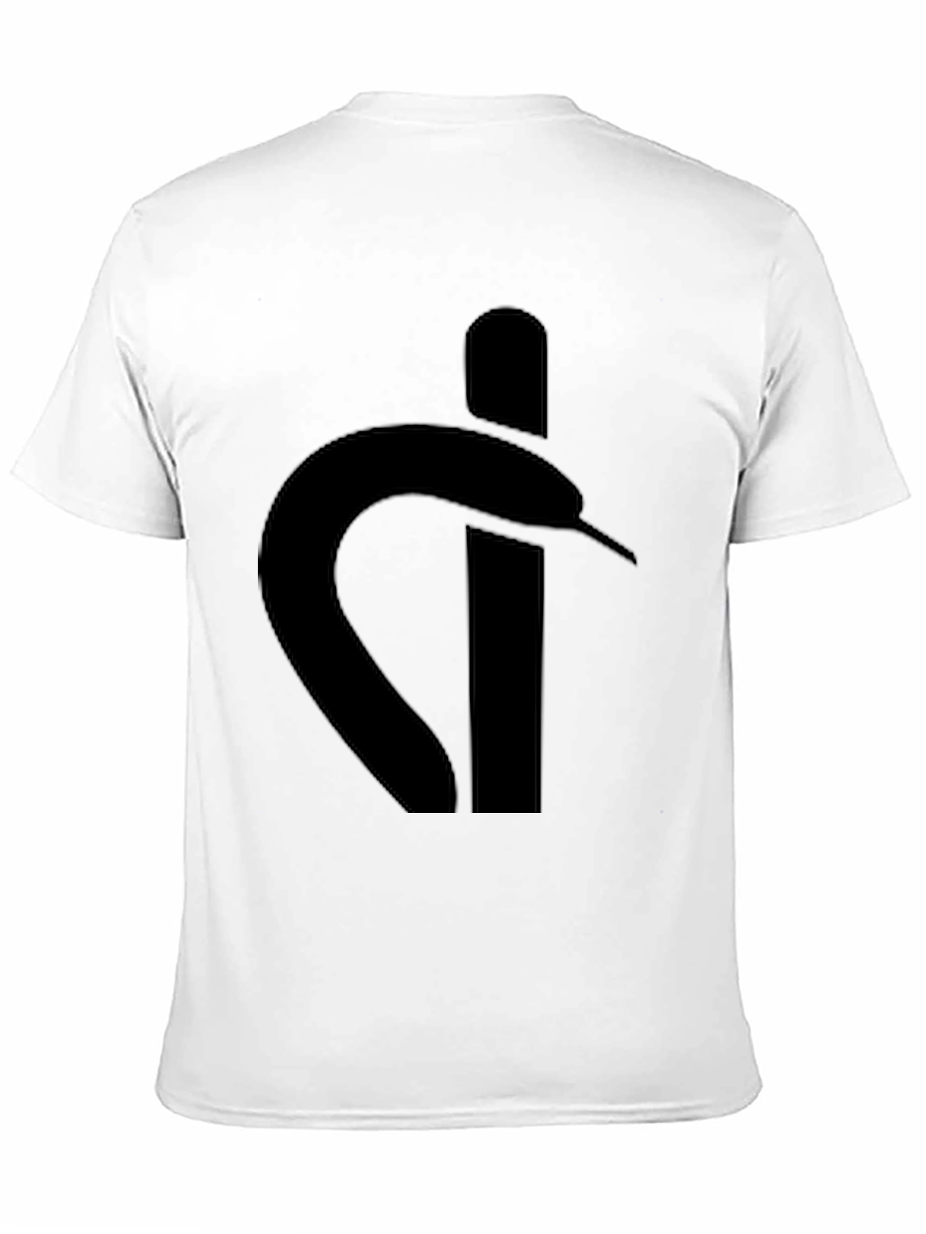 Black Stylish Black Graphic Tee - Snake Logo view 11