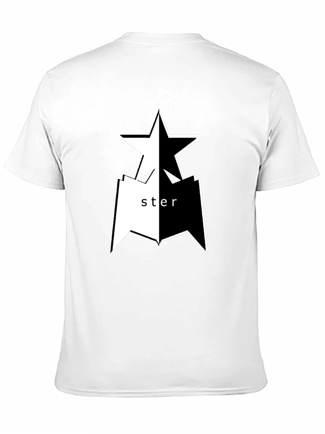 Black Black Graphic Tee - Star Design view 11
