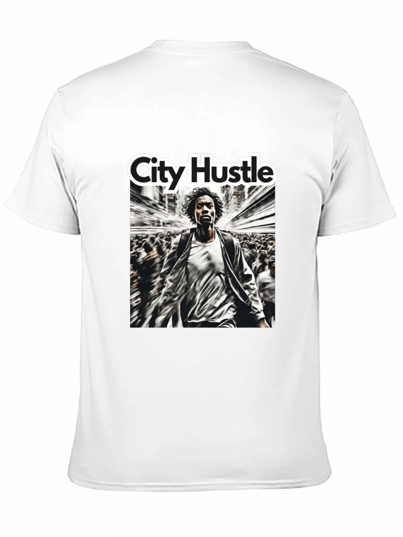 Black City Hustle Graphic Print T-Shirt view 11