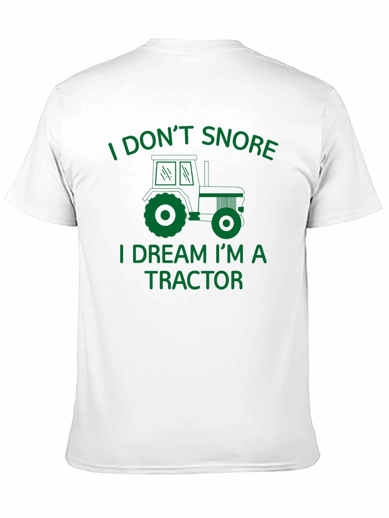 Black Funny Tractor Dreamer T-Shirt view 11