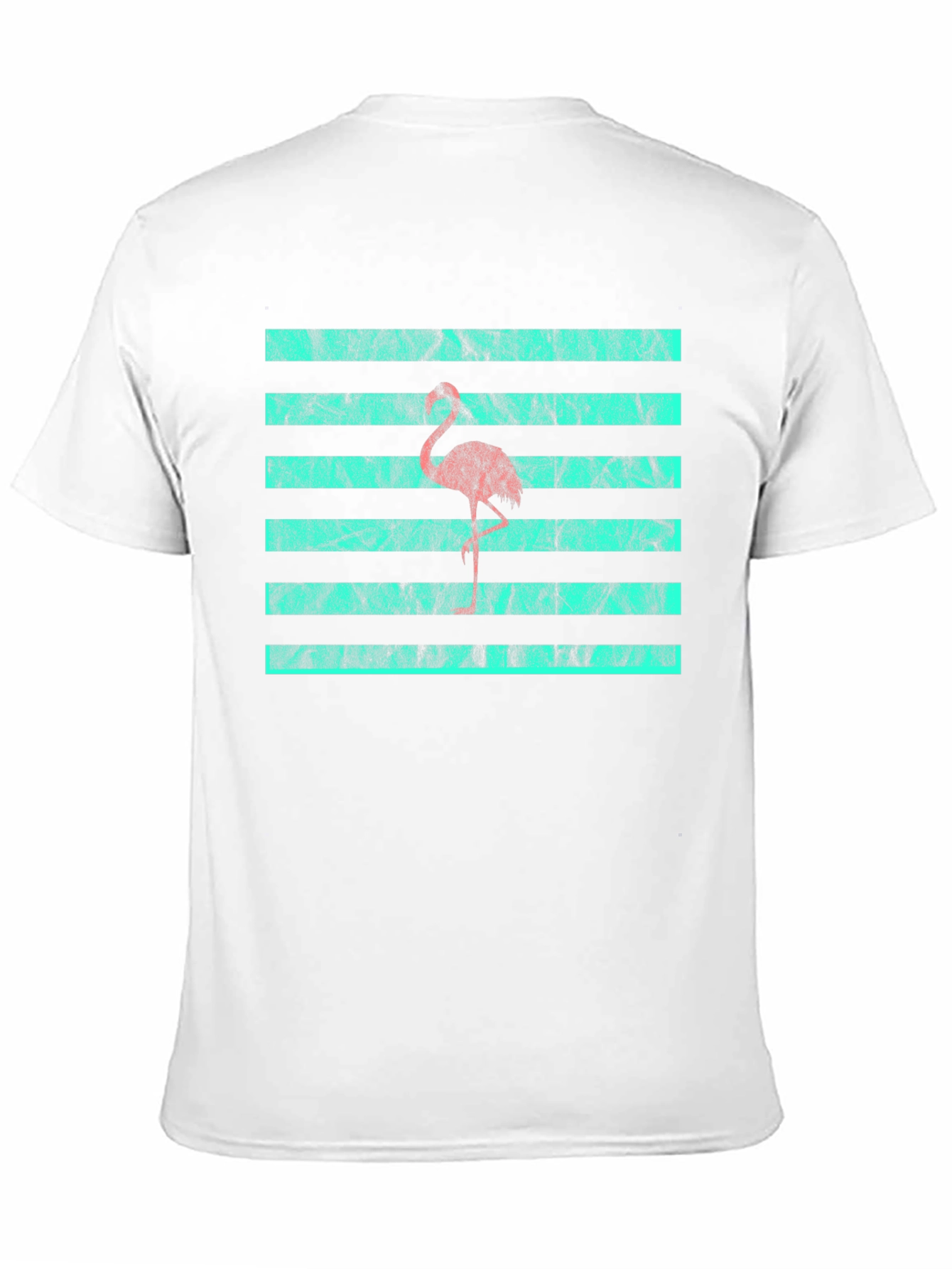 Black Flamingo Stripe Graphic Tee view 11