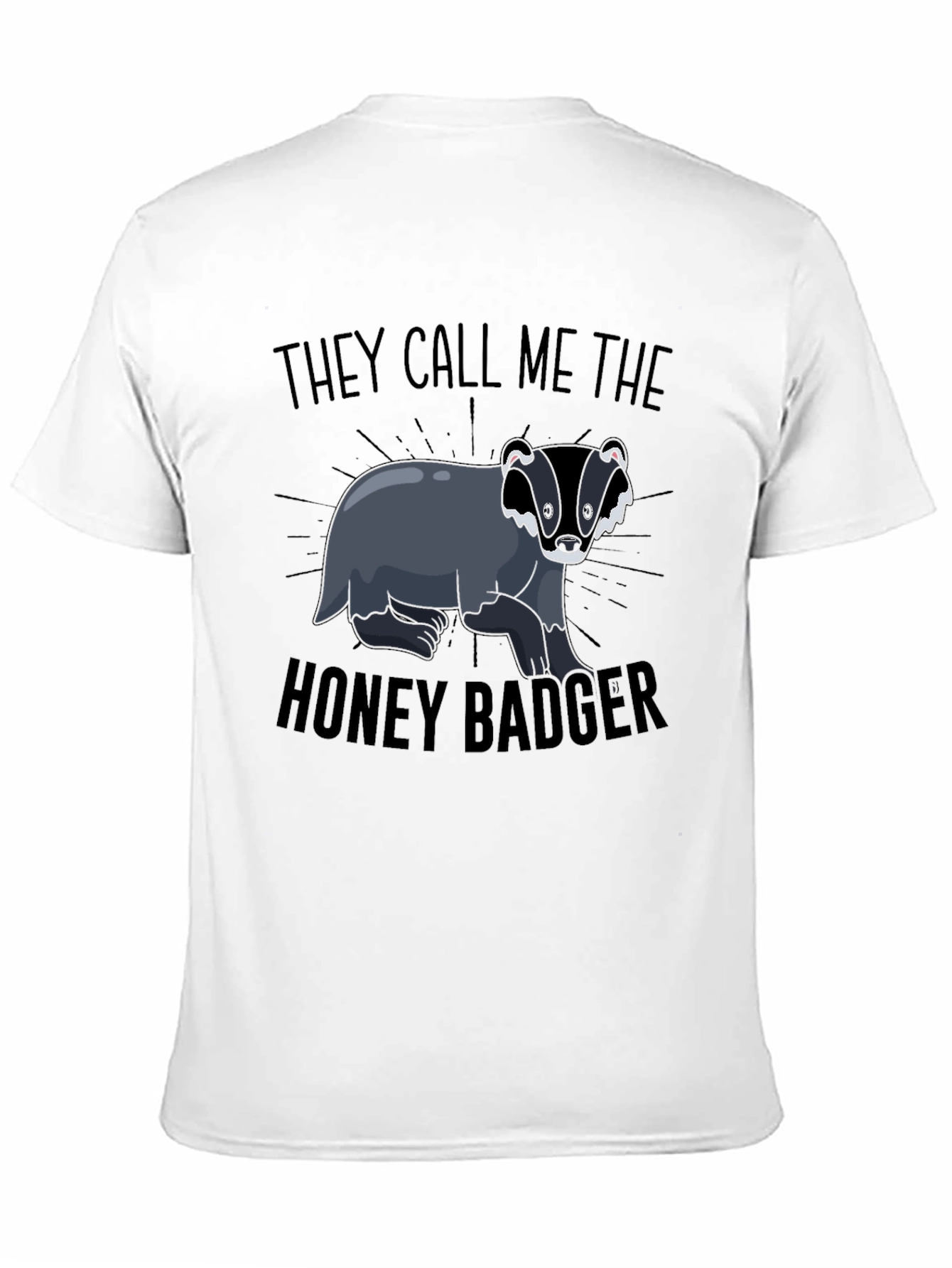 Black Honey Badger Graphic Tee - Don't Care! view 11