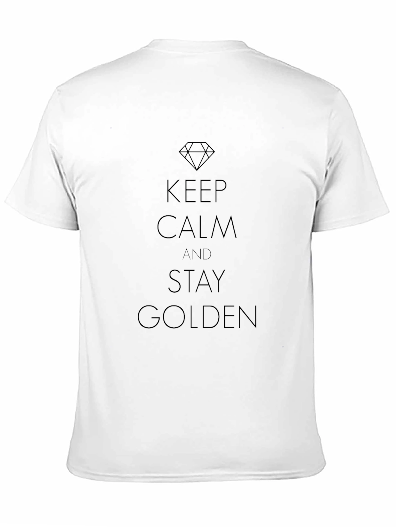 Black Keep Calm & Stay Golden Graphic Tee view 11