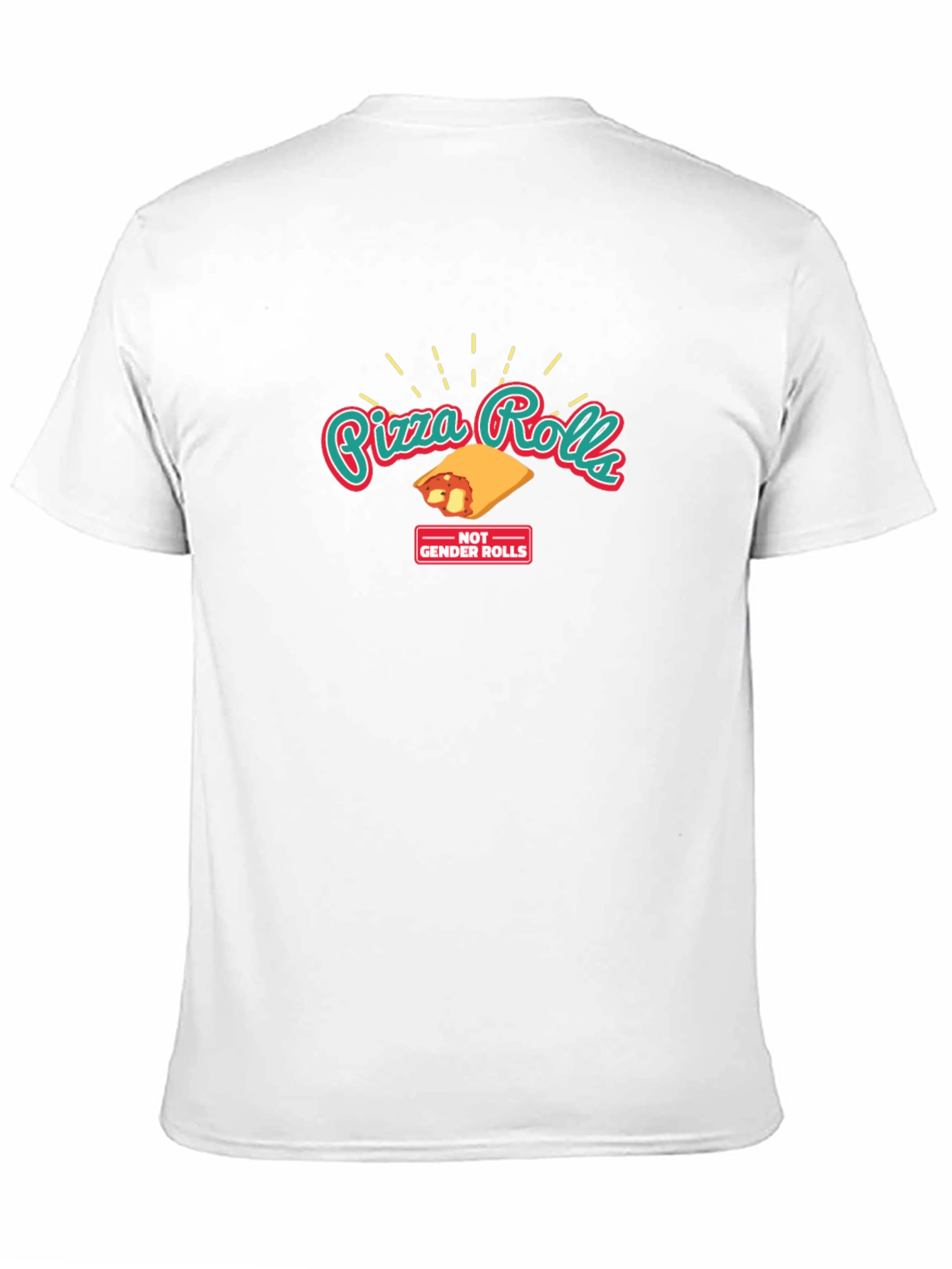 Black Pizza Rolls T-Shirt - Funny Graphic Tee view 11