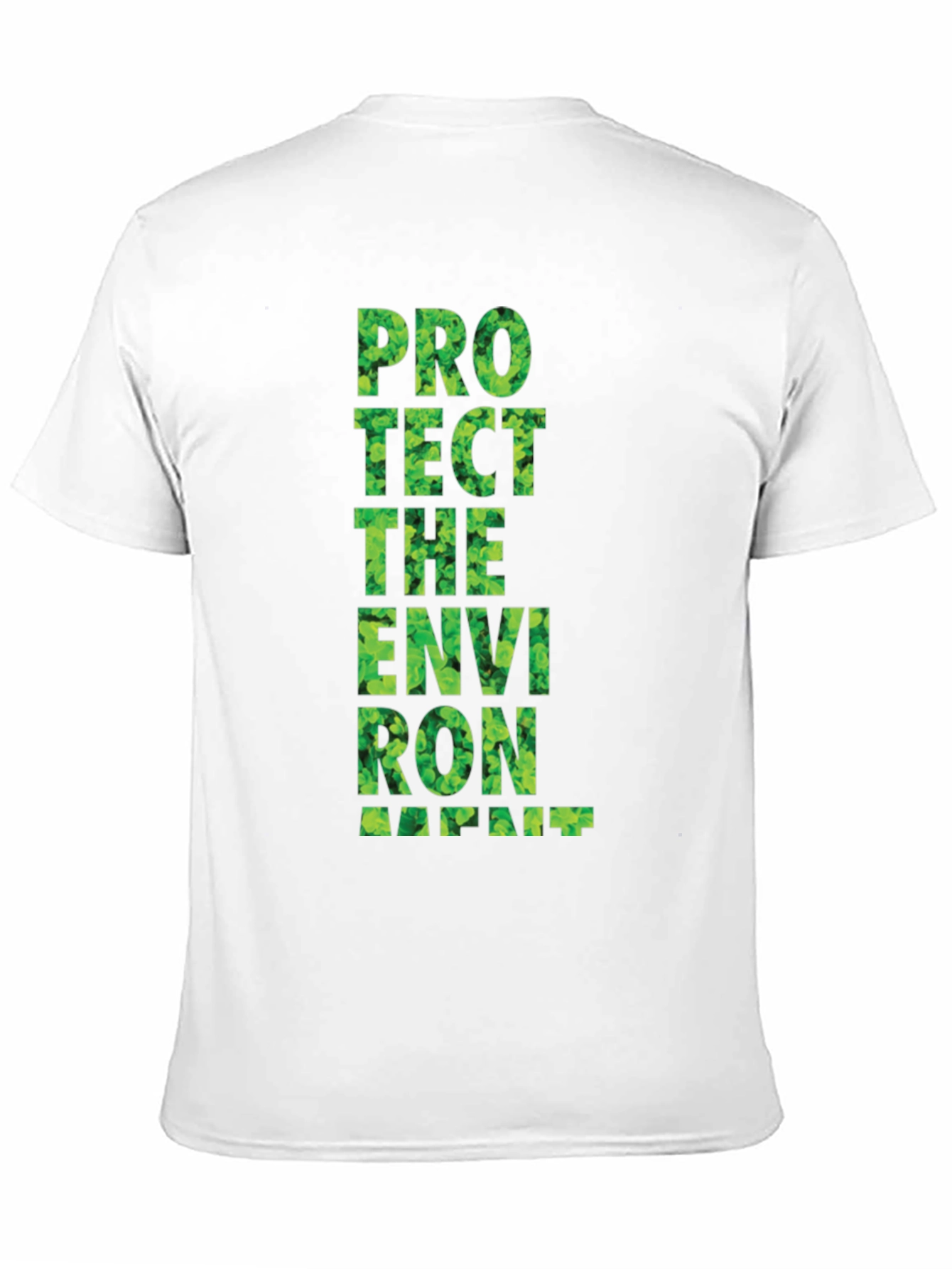 Black Eco-Friendly Graphic Tee: Protect the Environment view 11