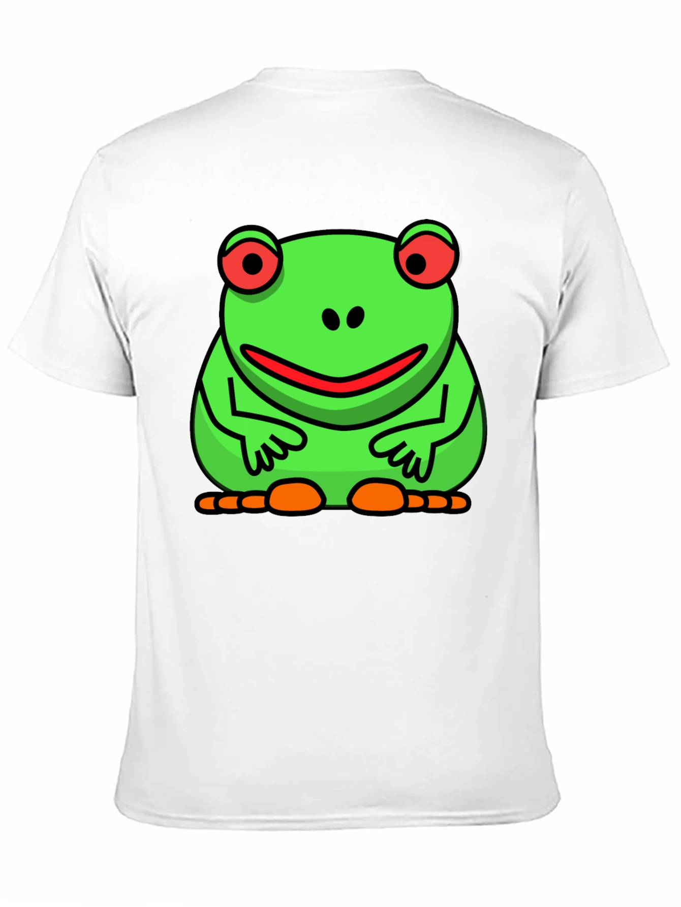 Black Funny Frog Graphic Tee - Black Cotton T-Shirt view 11